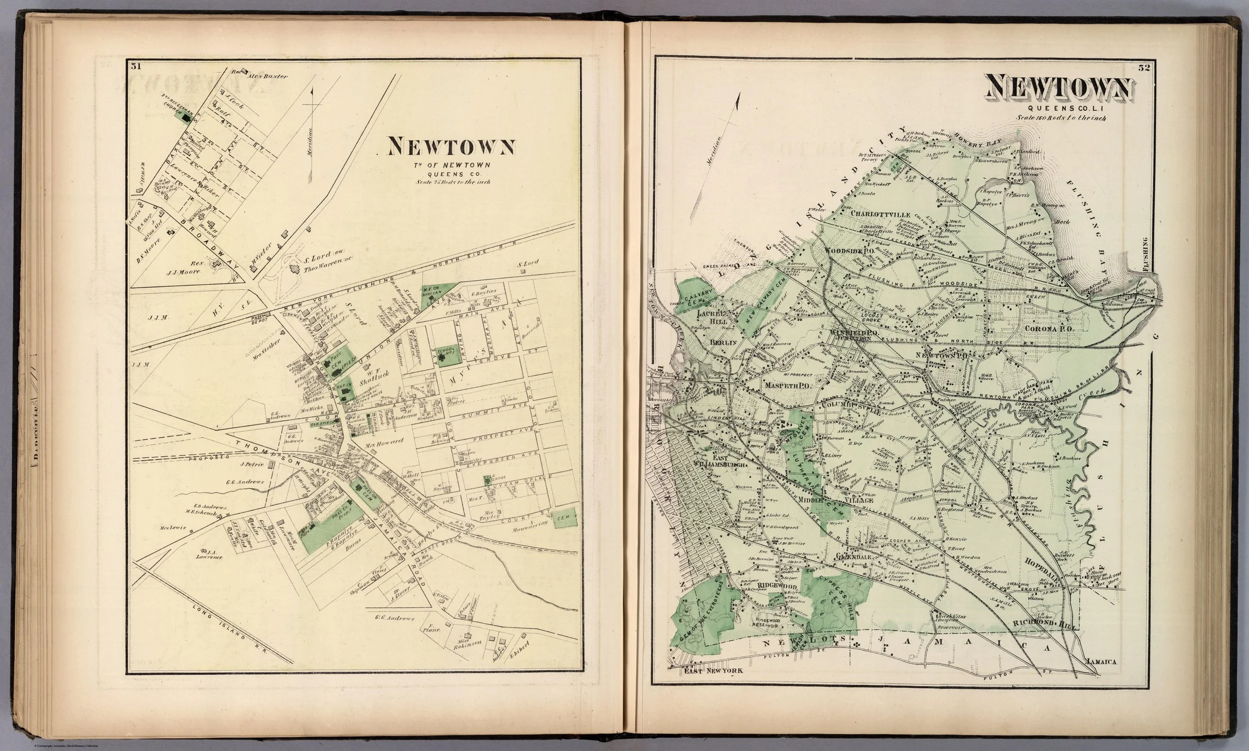 A map of Newtown, Queens