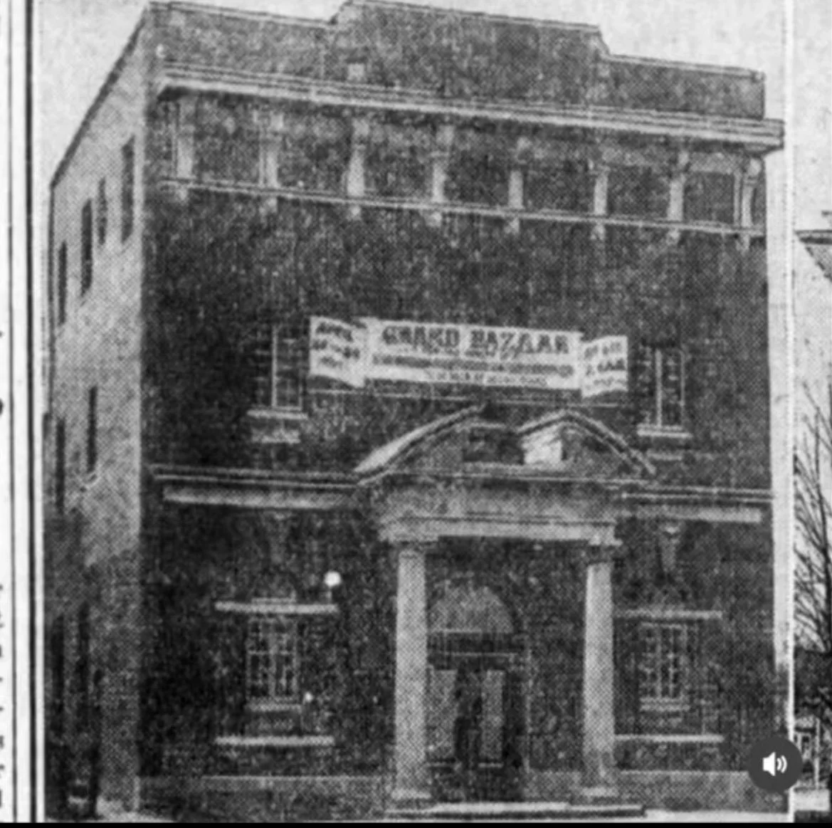 An image of the grand opening of the Advance Masonic Temple, in Astoria, 1916