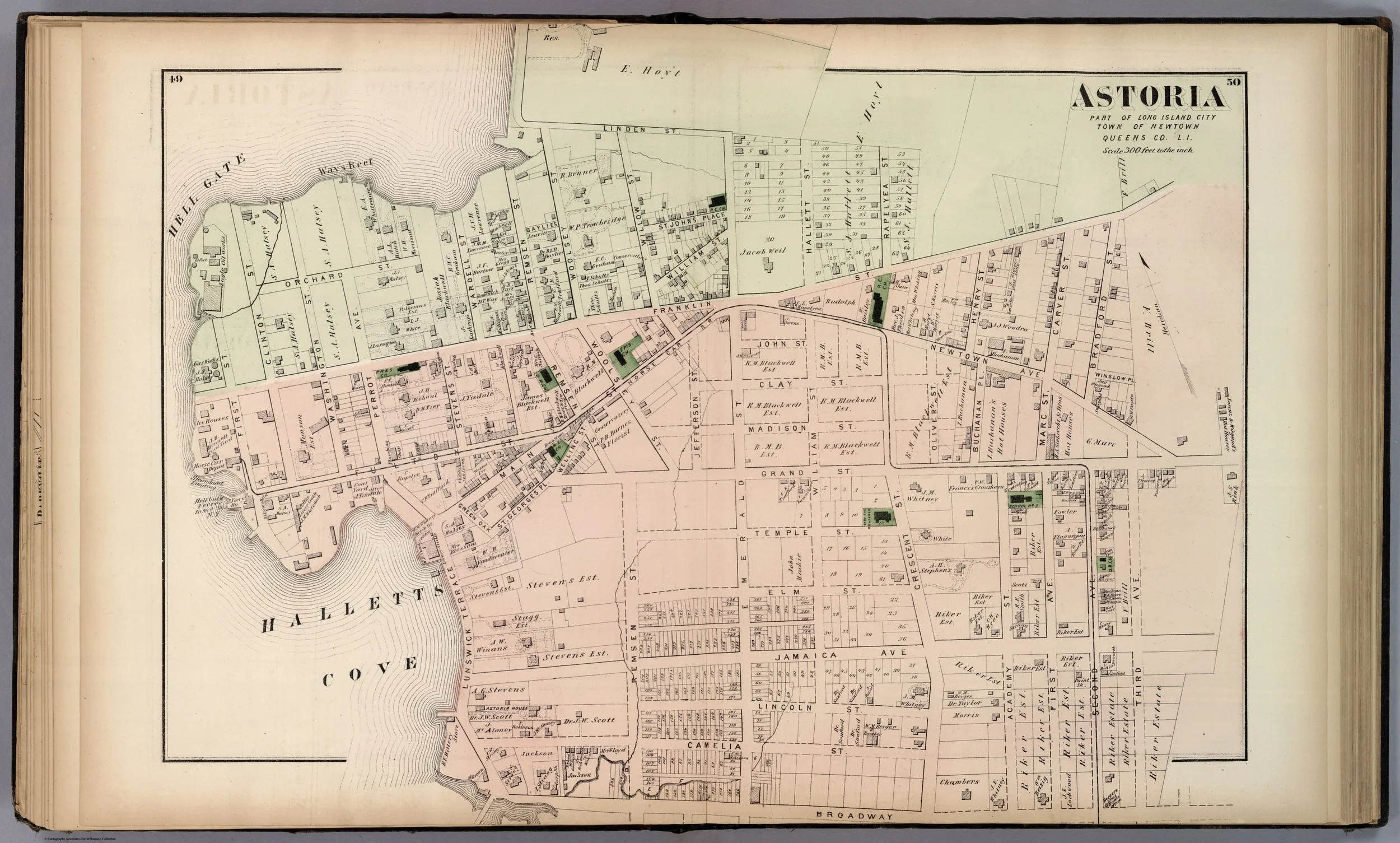 A map of Astoria Queens