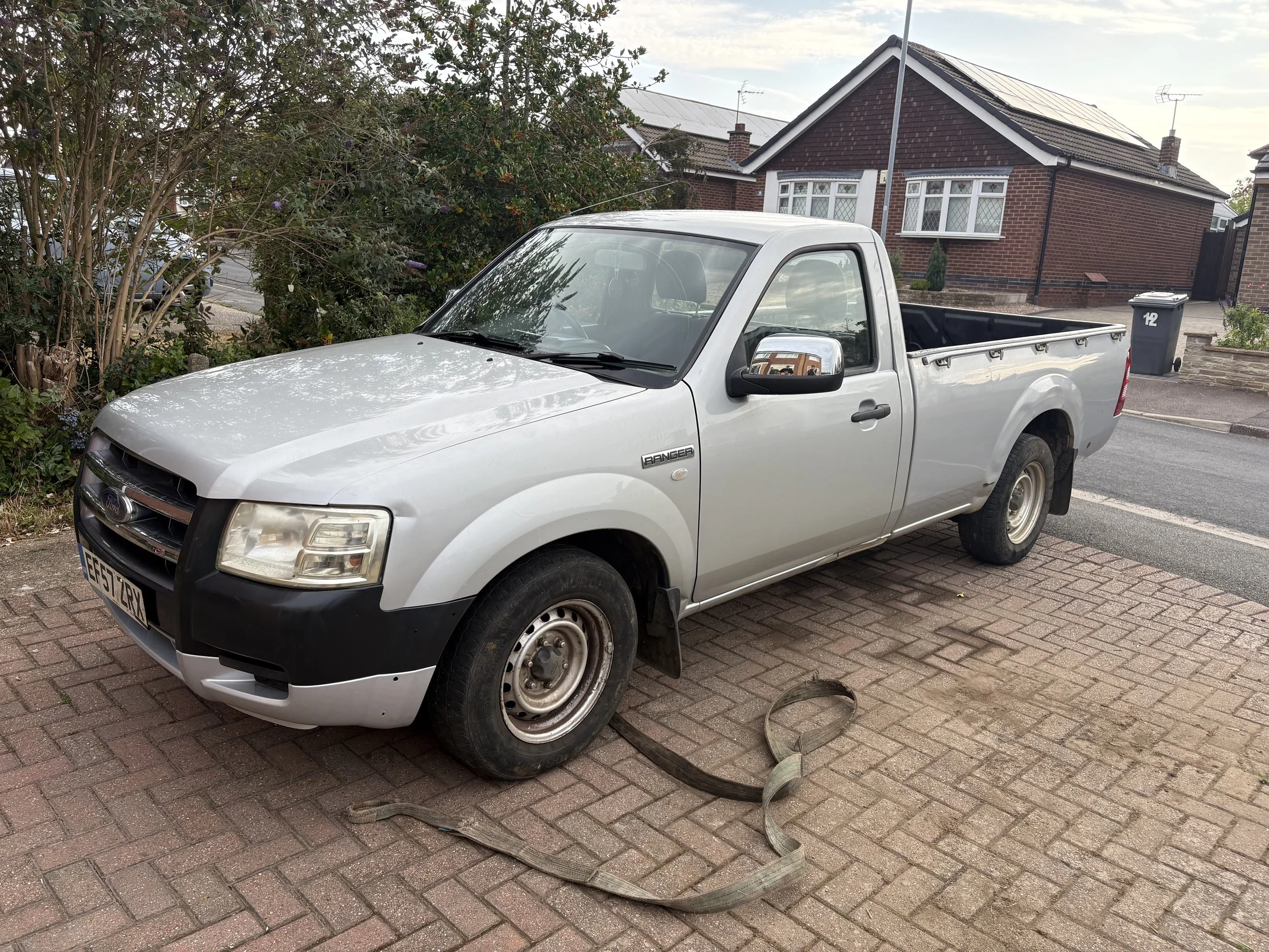 This Ford Ranger had a bent chassis.