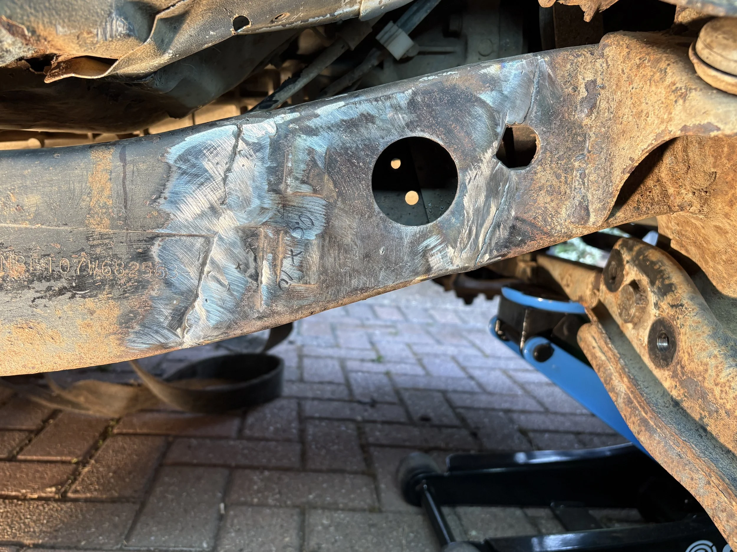 New section welded in.