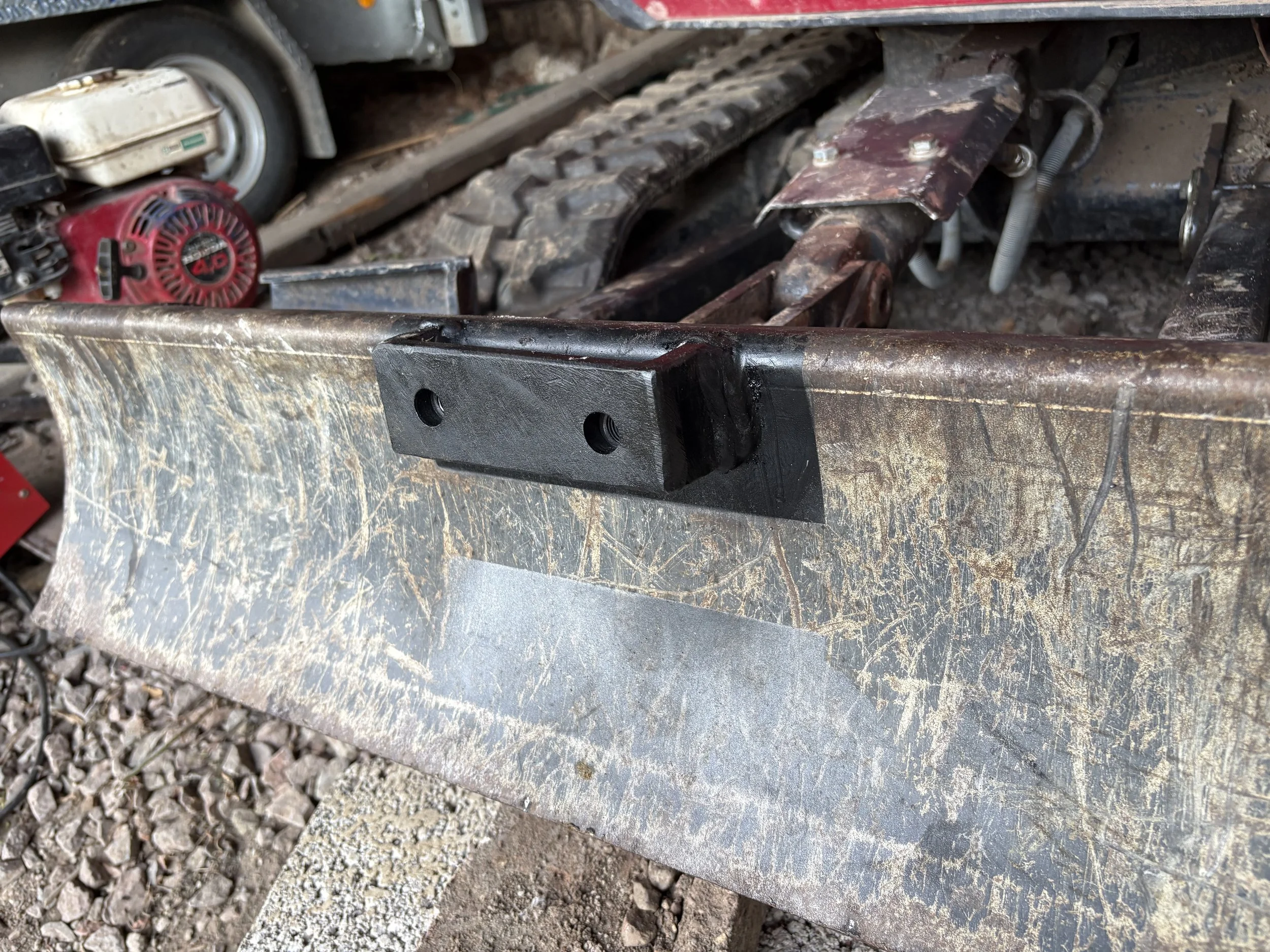 Made and fitted tow bar to a digger.
