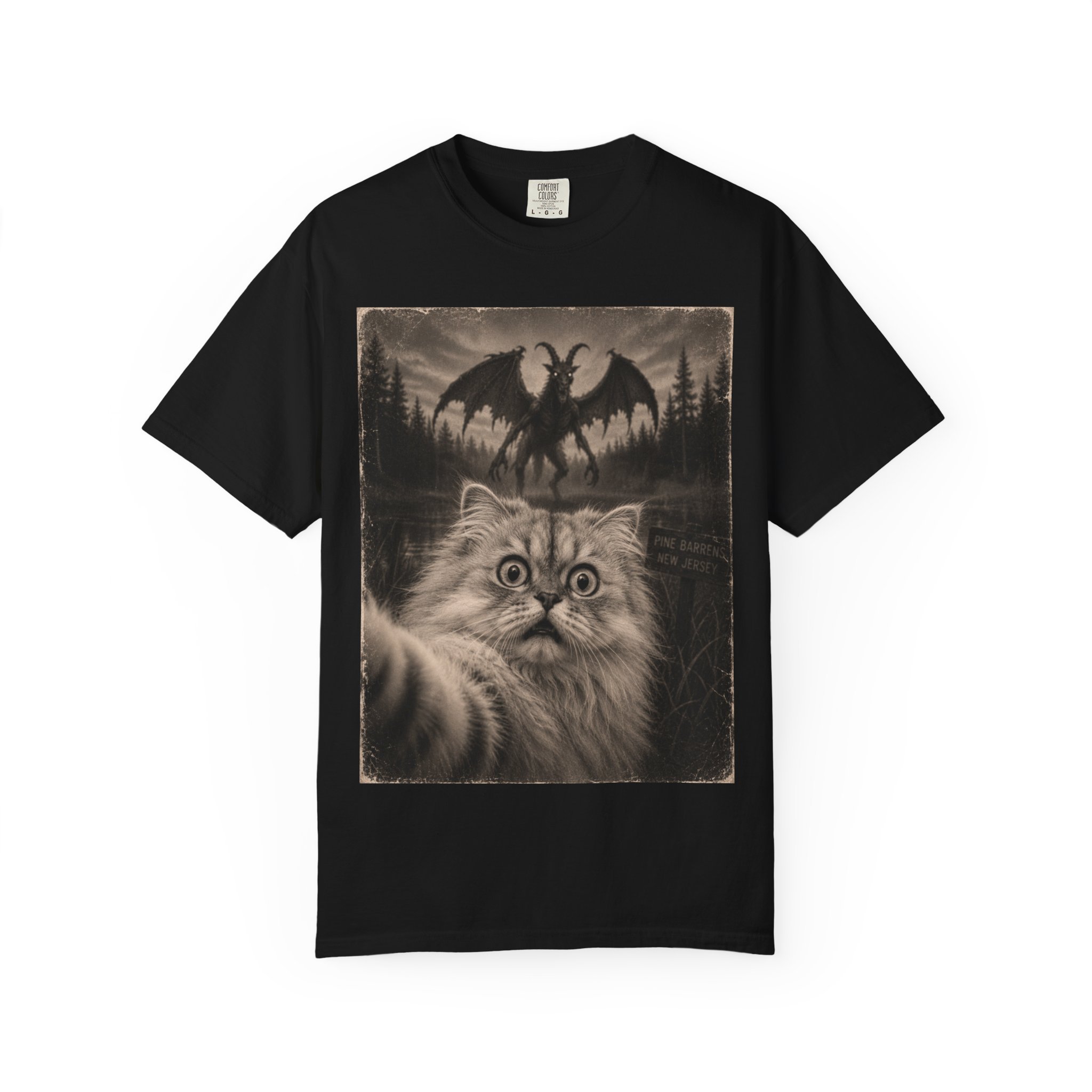 Cat Selfie with Jersey Devil T-Shirt