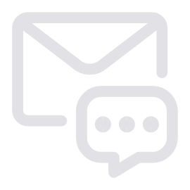 Email and chat support icon