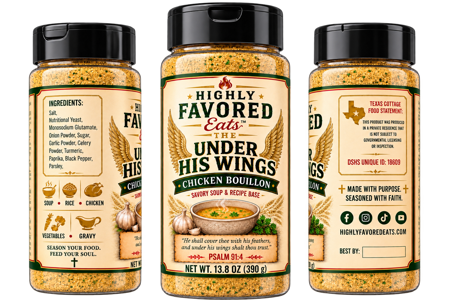 Under His Wings — Chicken Bouillon