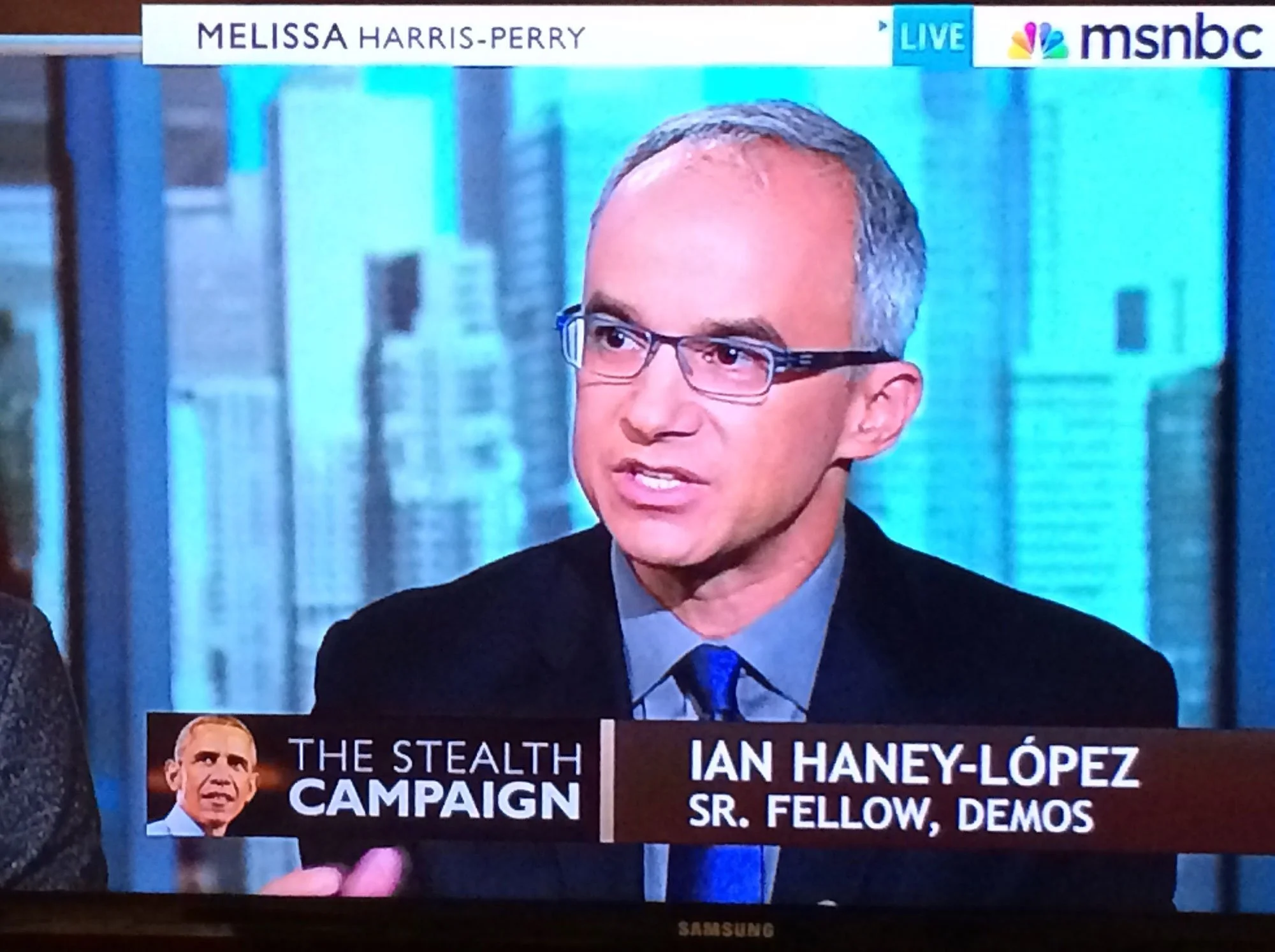 Ian Haney López speaking live on MSN news