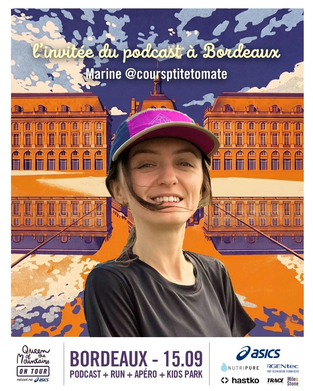 🍅 &Agrave; l'&eacute;tape de Bordeaux, nous aurons le plaisir d'accueillir Marine au micro de @laurie.delhostal

Plus connue sous le nom de @coursptitetomate ! Coureuse passionn&eacute;e depuis plus de 15 ans &mdash; de la route au trail avec un chr