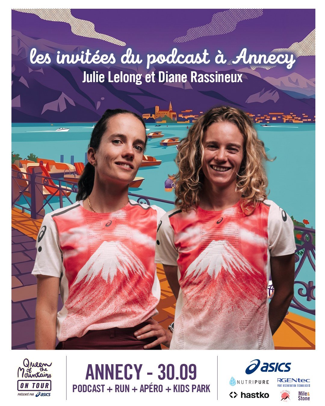 Pour la derni&egrave;re &eacute;tape de Queen of the Mountains / On Tour &agrave; Annecy, on termine en beaut&eacute; avec deux invit&eacute;es d&rsquo;exception: @juulie_lelong et @dianerssnx ! 🎙️👑

Rendez-vous le 30 septembre pour un enregistreme