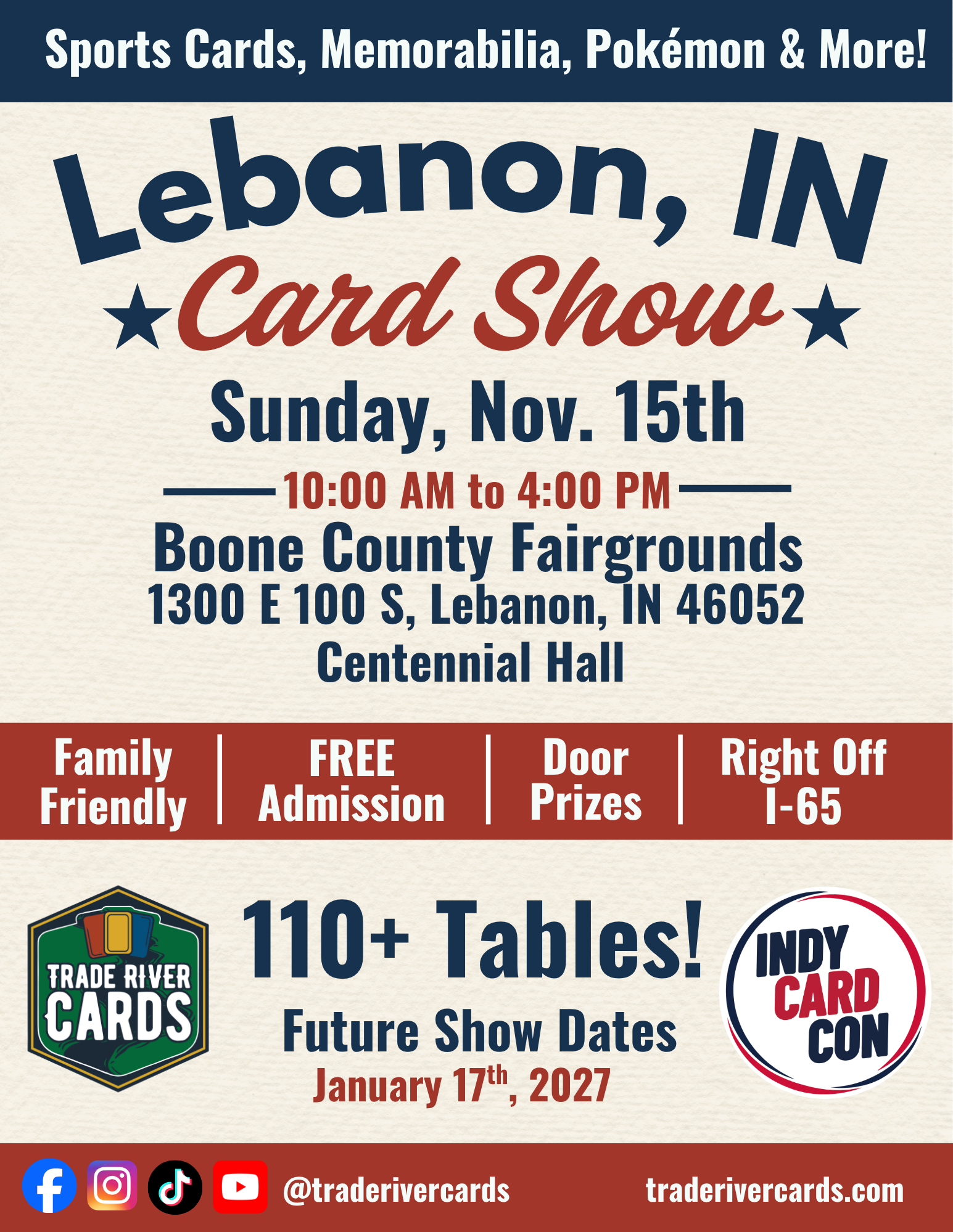 Lebanon, IN Card Show