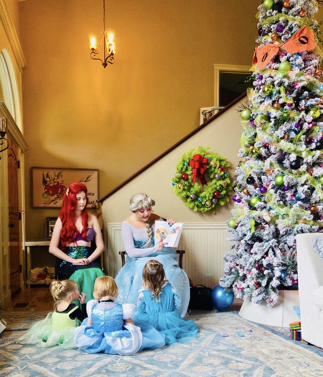 The Storybook Wonderland Tree — A grand, towering holiday creation designed to bring pure enchantment and fairytale magic directly into your primary family gathering space.