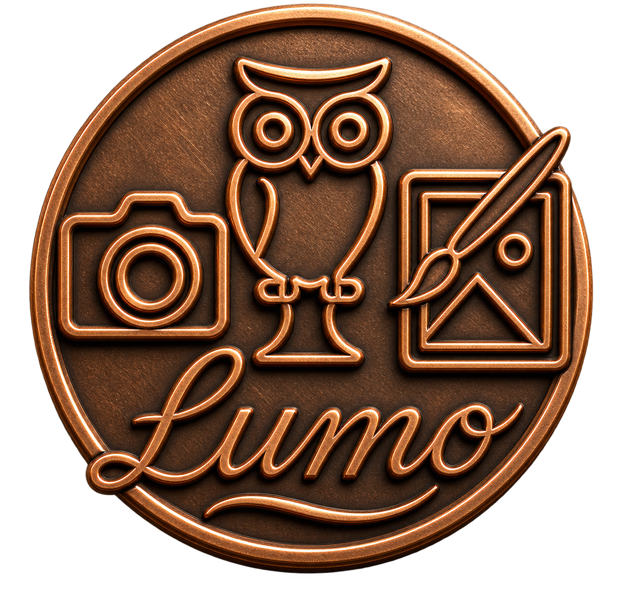 Лого на LUMO Gallery – арт галерия за картини, скулптури и подаръци