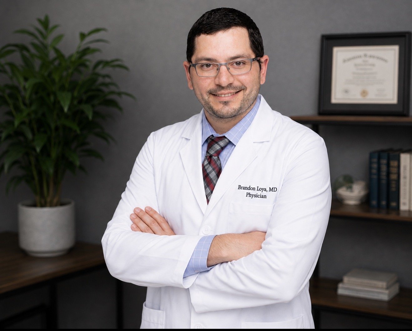 Dr. Bradon Loya providing primary care medical services in Brown County, TX