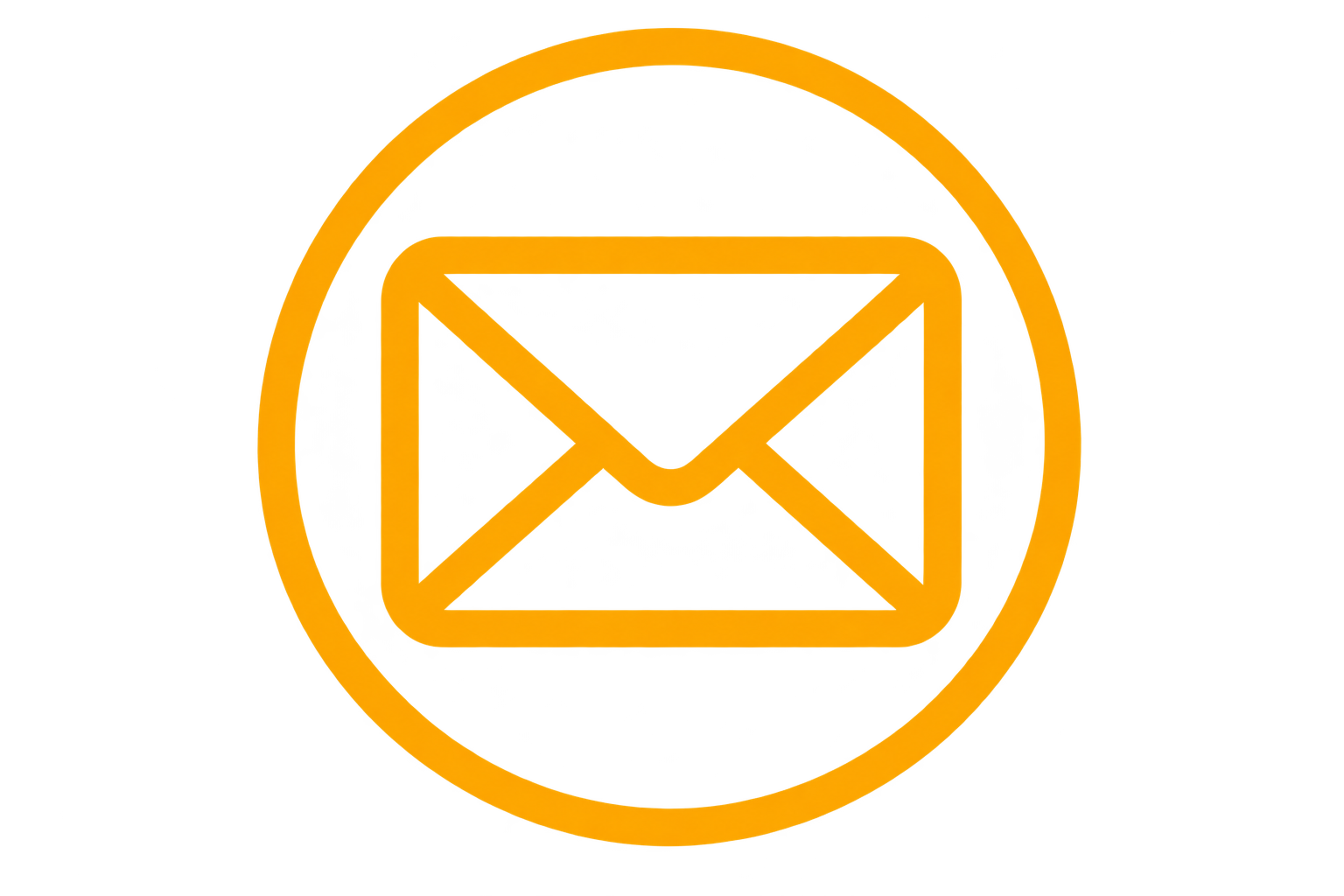 Gold coin with a mail/envelope icon and a check mark inside.