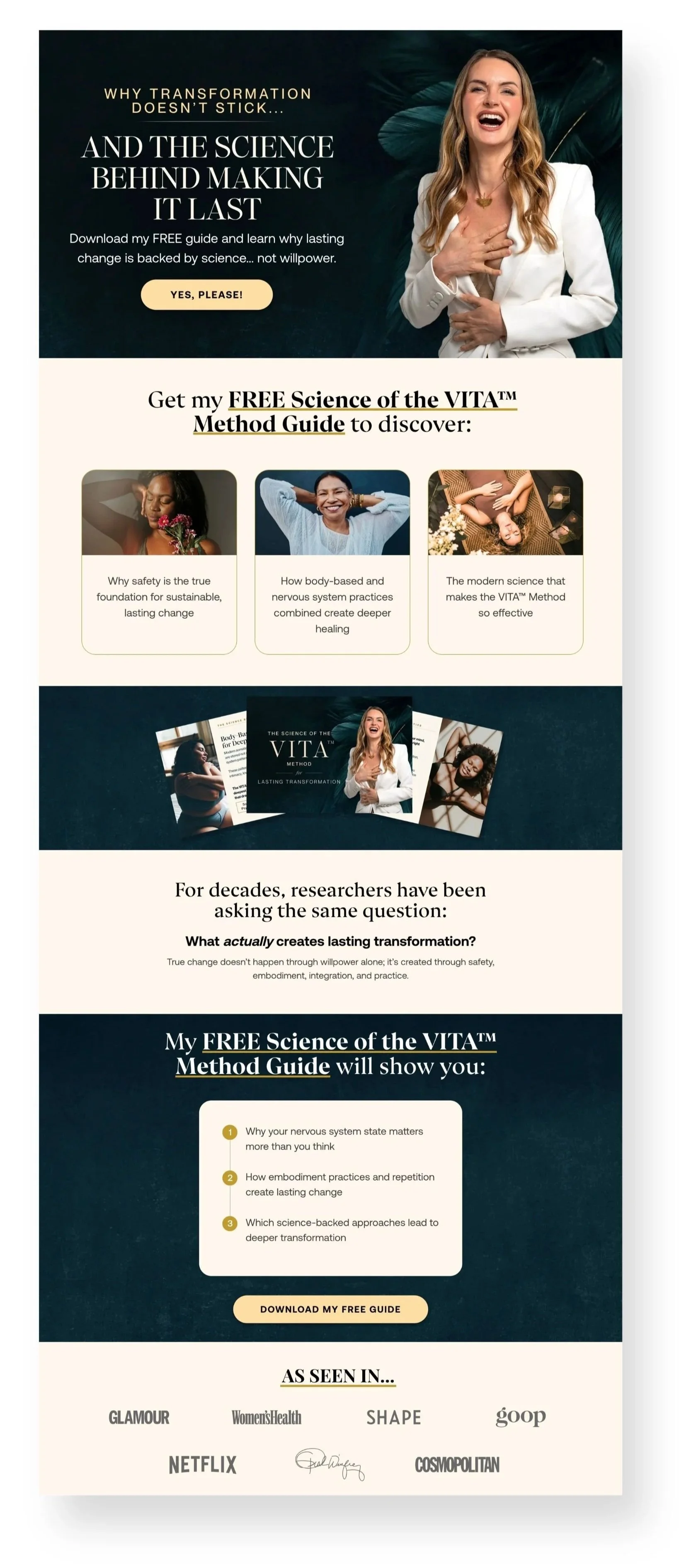Science of VITA Landing Page