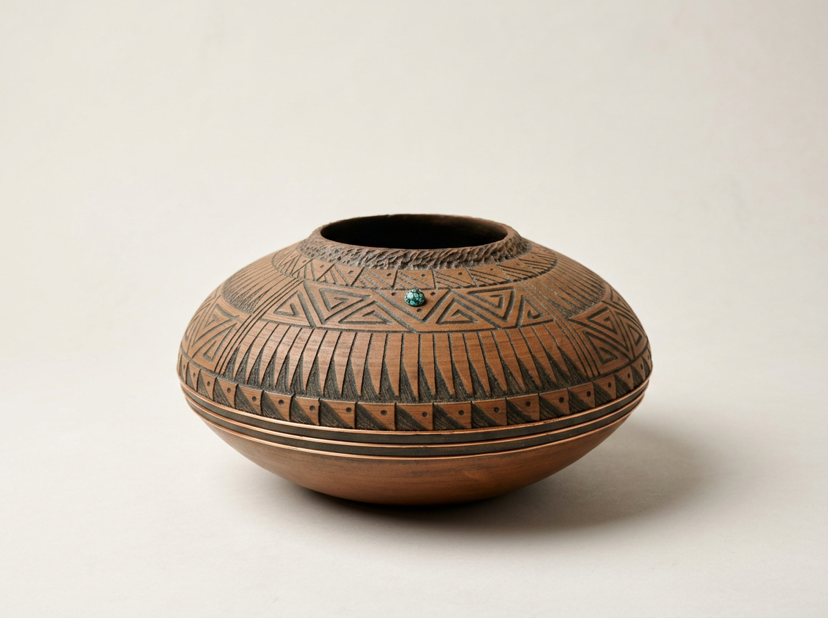 Vintage Navajo Vase, Signed