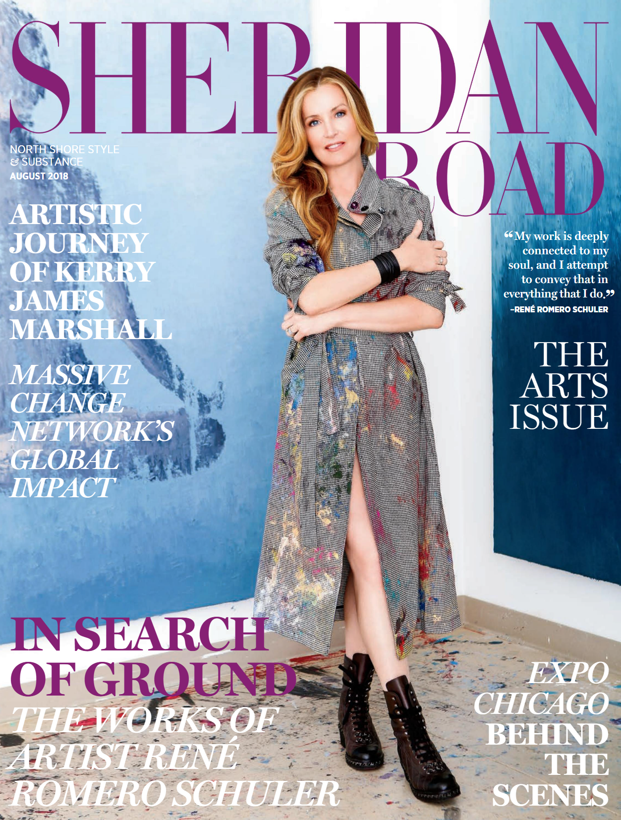 Sheridan Road magazine cover august 2018 home again article
