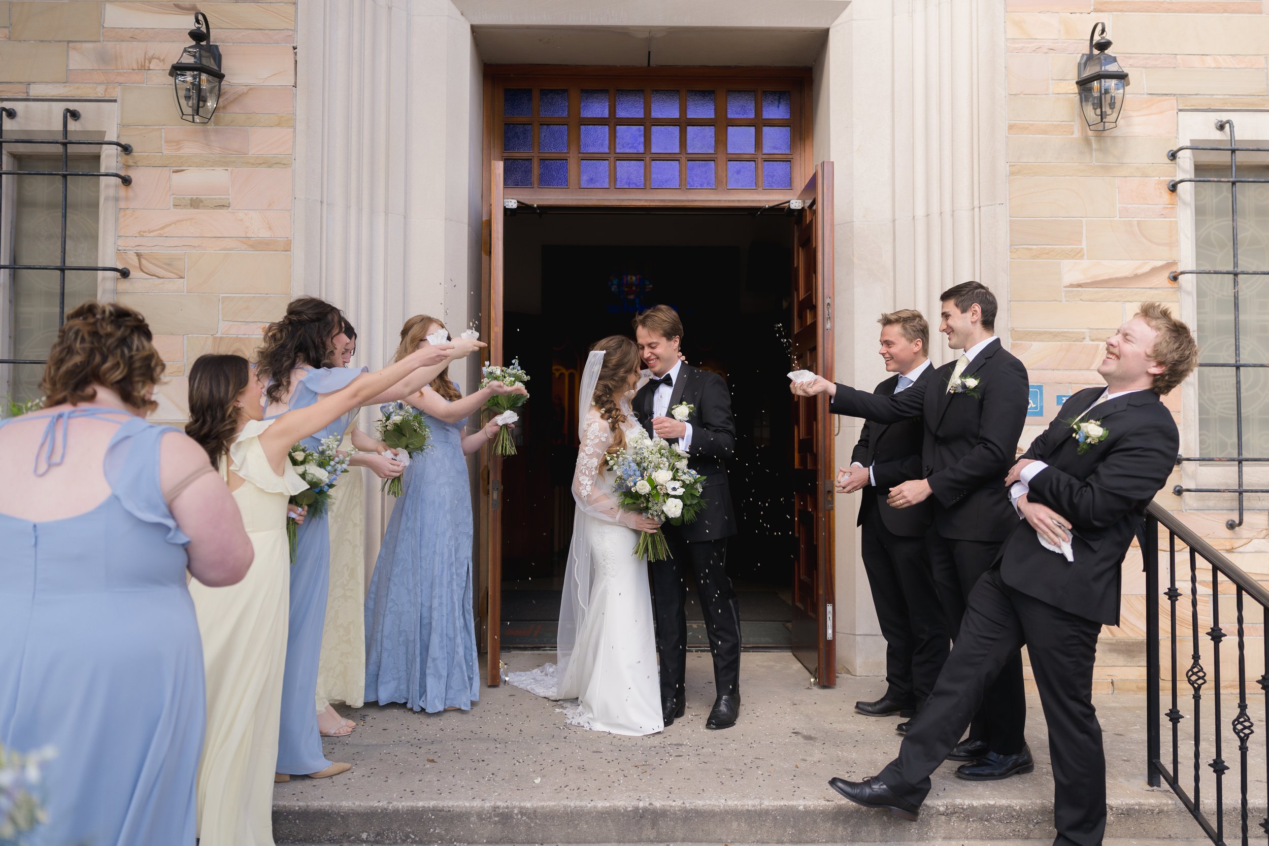 Catholic Wedding captured at St. Augustine Catholic Church by University of Florida in Gainesville, Florida by Florida Documentary Photographer Catherine Skelly
