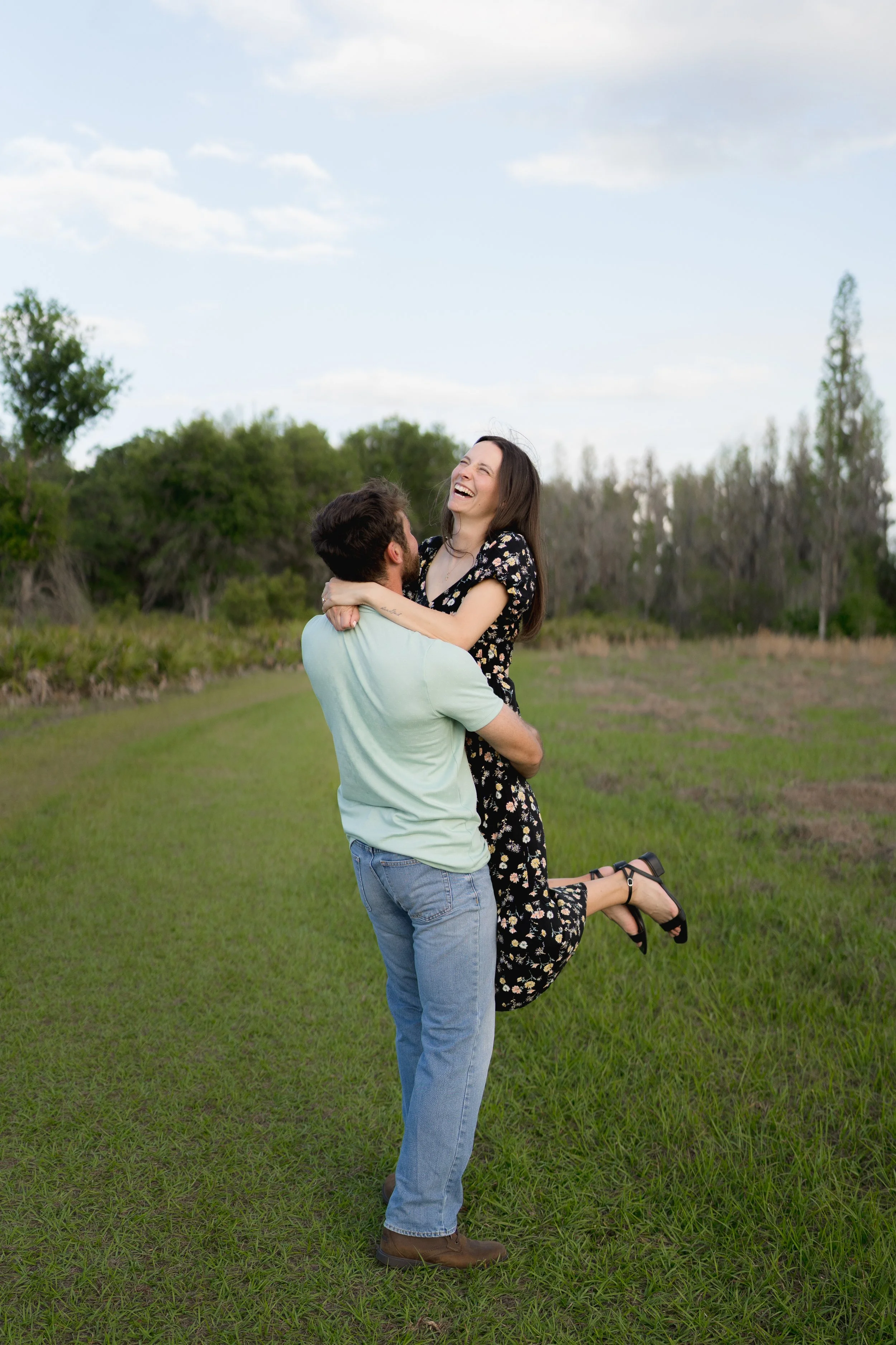 Engagement photos taken at Blackwater Creek Nature Preserve by Florida Documentary Photographer Catherine Skelly