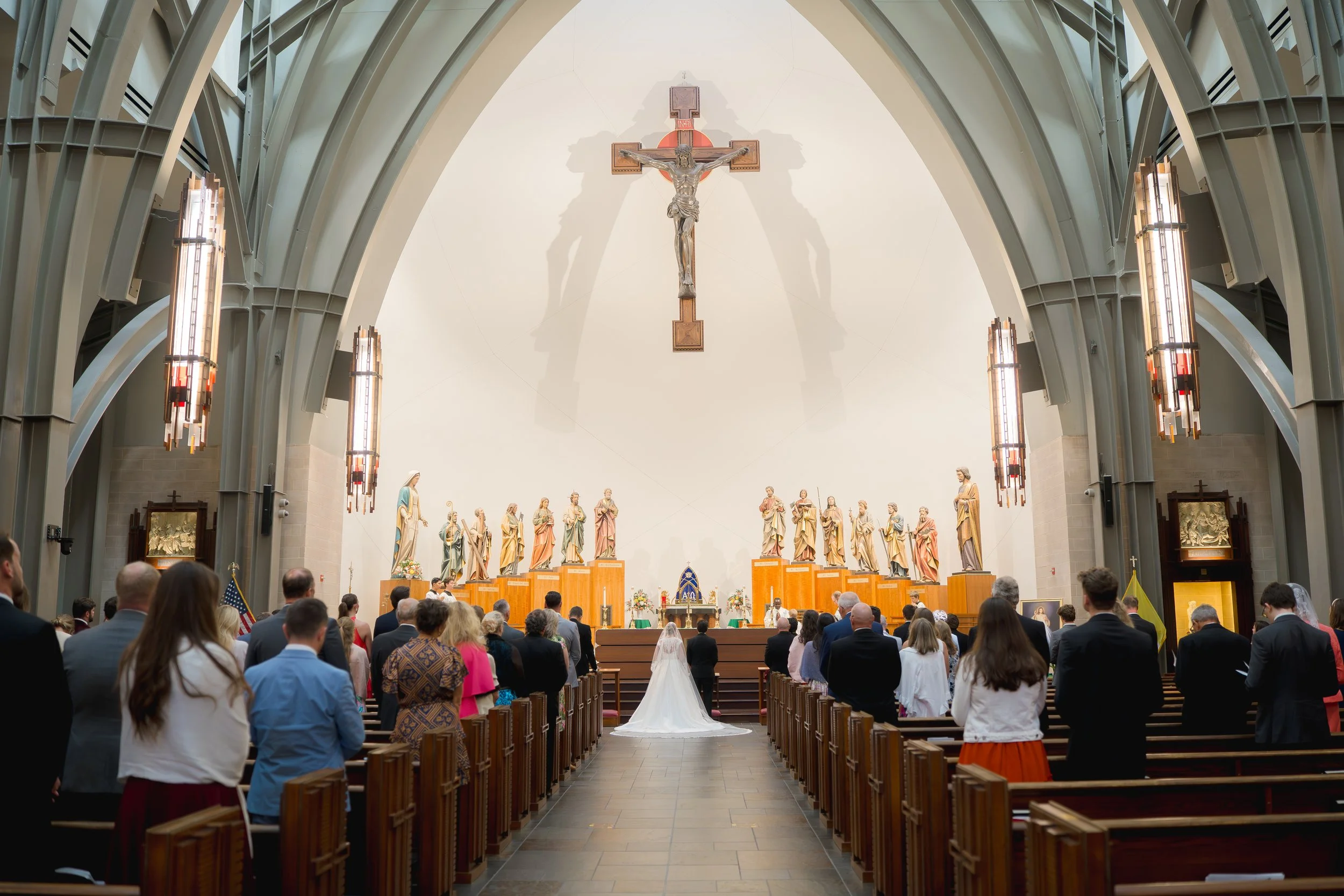 Catholic Wedding at Ave Maria Catholic Church in Ave Maria, Florida by Florida Documentary Wedding Photographer Catherine Skelly