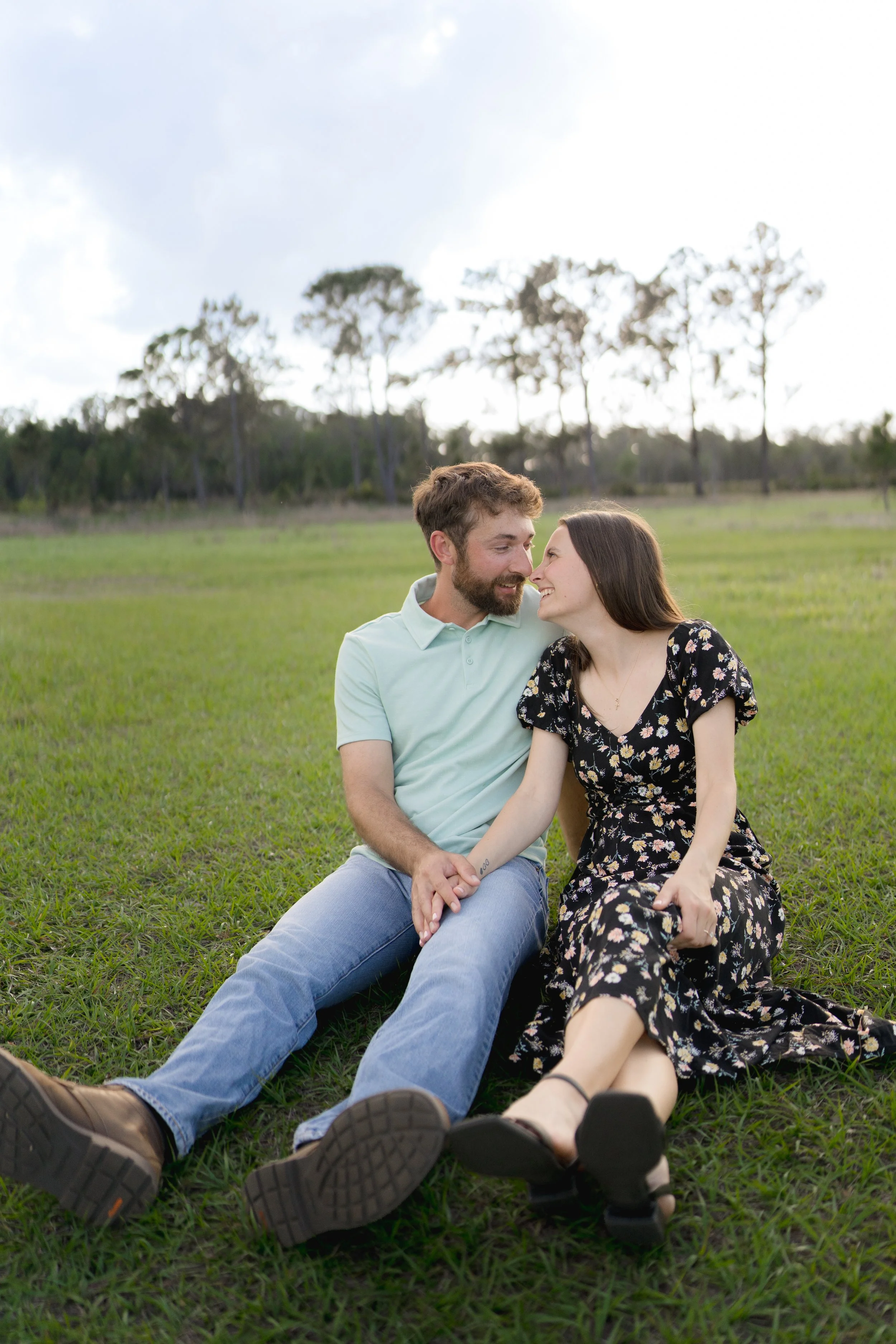 Engagement photos taken at Blackwater Creek Nature Preserve by Florida Documentary Photographer Catherine Skelly