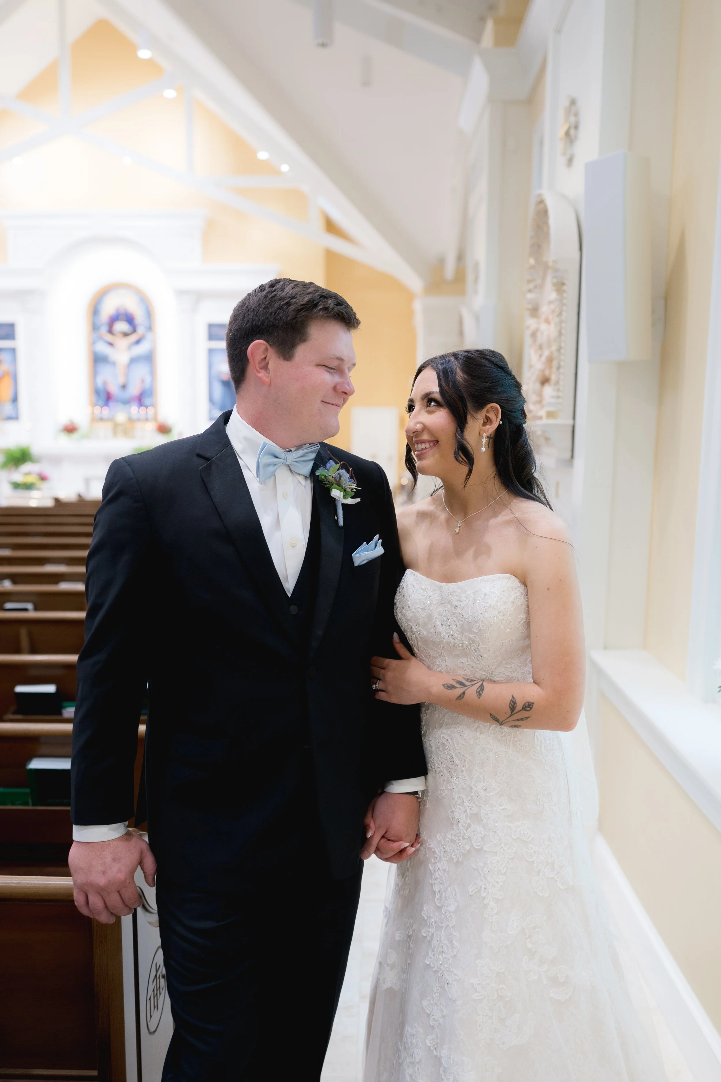 St. Francis De Sales Catholic Church Wedding in Purcellville, Virginia captured by Florida Documentary Wedding Photographer Catherine Skelly