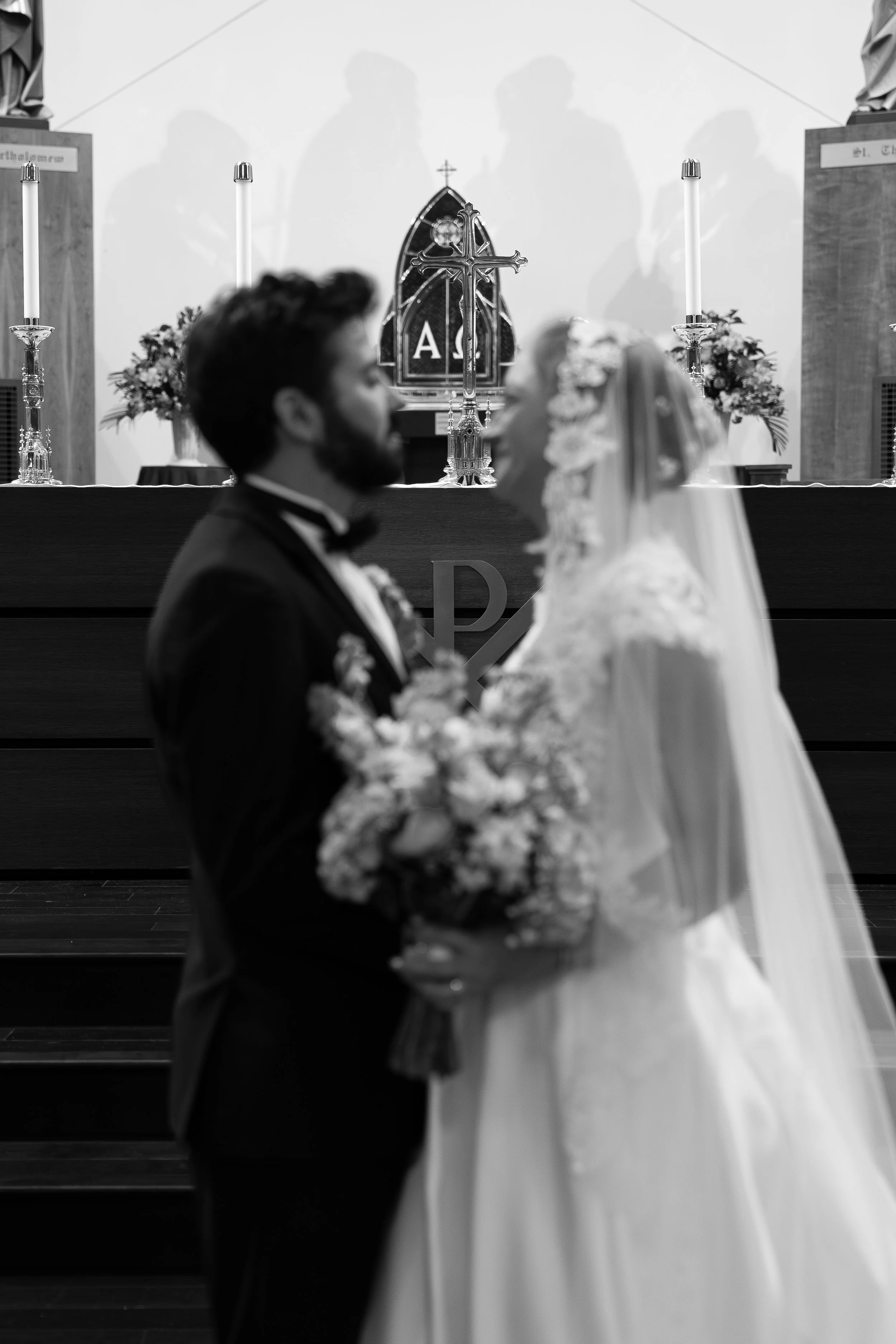 Catholic Wedding Portraits at Ave Maria Catholic Church in Ave Maria, Florida by Florida Documentary Wedding Photographer Catherine Skelly