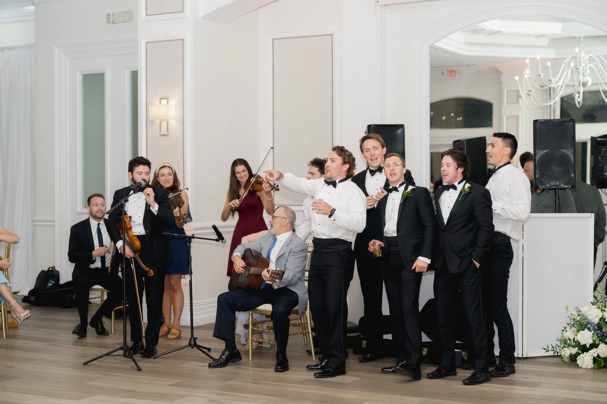Wedding reception captured at The Club at The Strand in Naples, Florida by Florida Documentary Wedding Photographer Catherine Skelly
