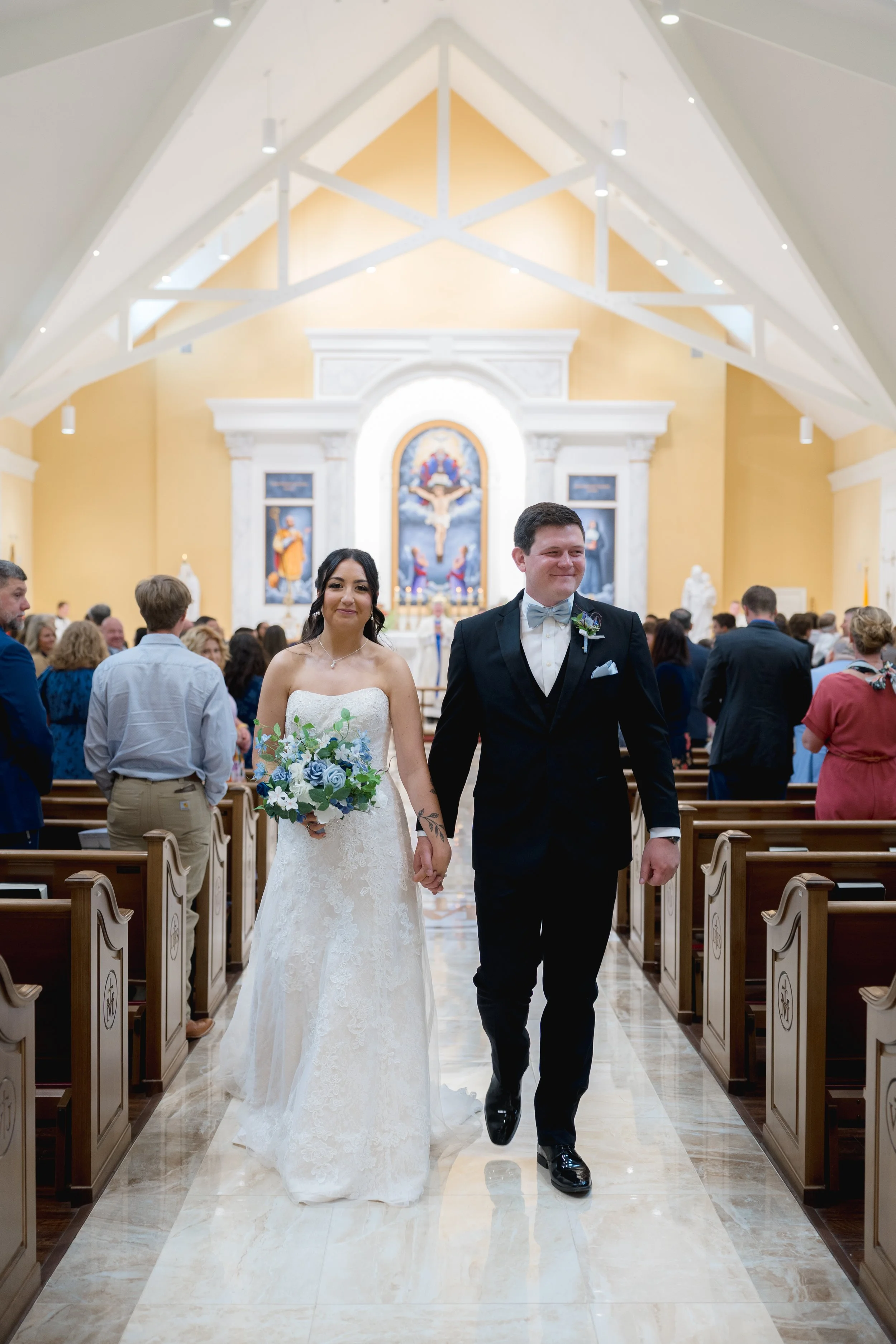 St. Francis De Sales Catholic Church Wedding in Purcellville, Virginia captured by Florida Documentary Photographer Catherine Skelly