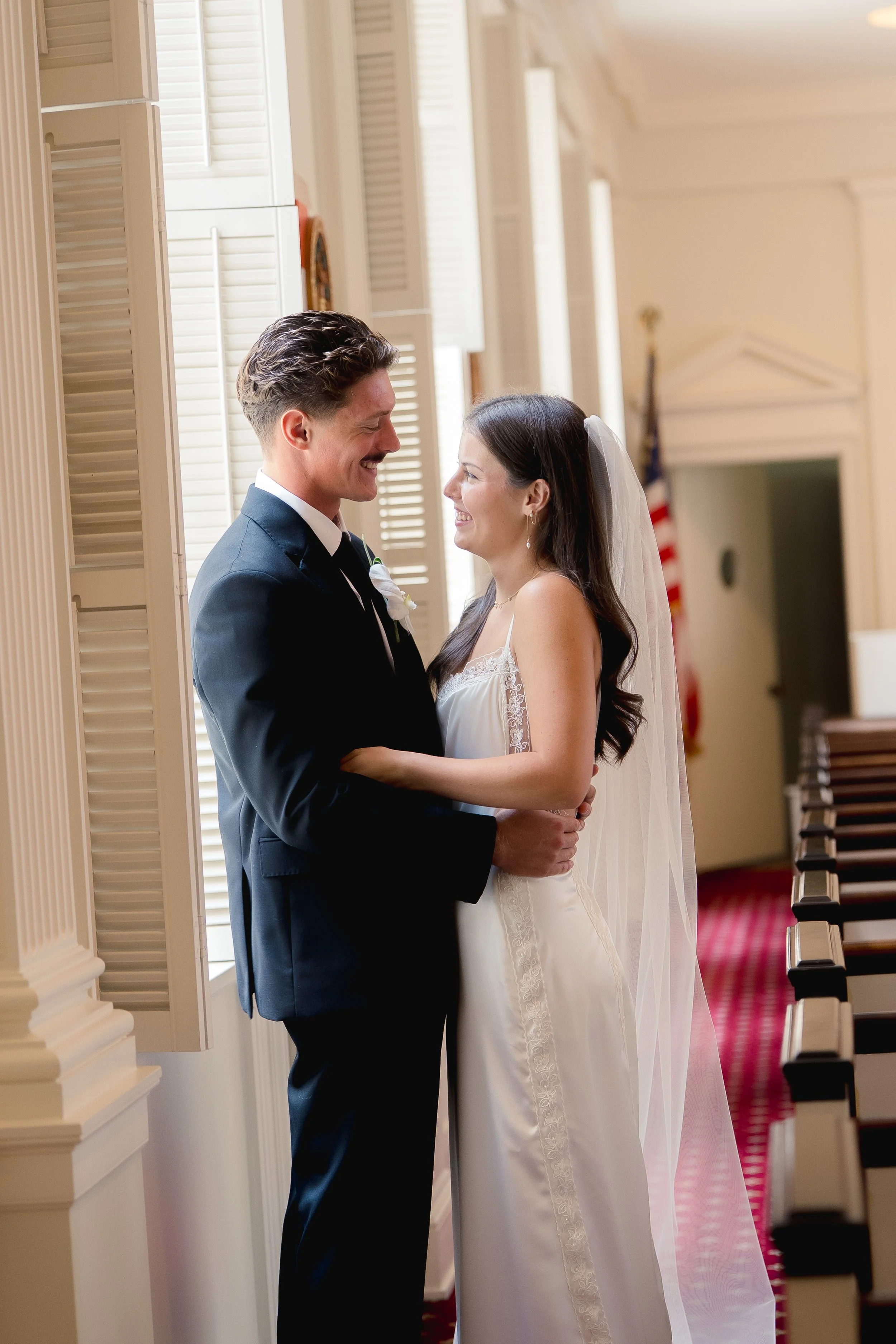 Wedding Ceremony in the Chapel at First Presbyterian Church in Orlando captured by Florida Documentary Photographer Catherine Skelly