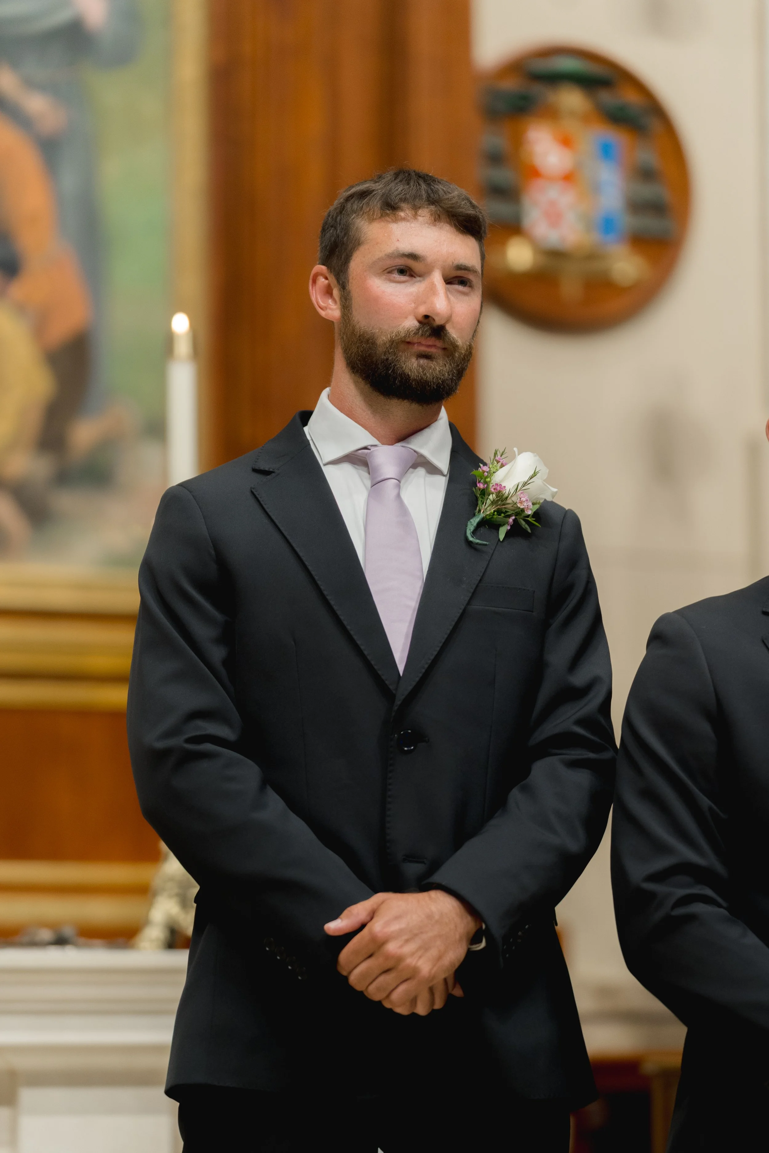 Catholic Wedding Ceremony at Co-Cathedral St. Thomas Moore in Tallahassee, Florida captured by Florida Documentary Photographer Catherine Skelly