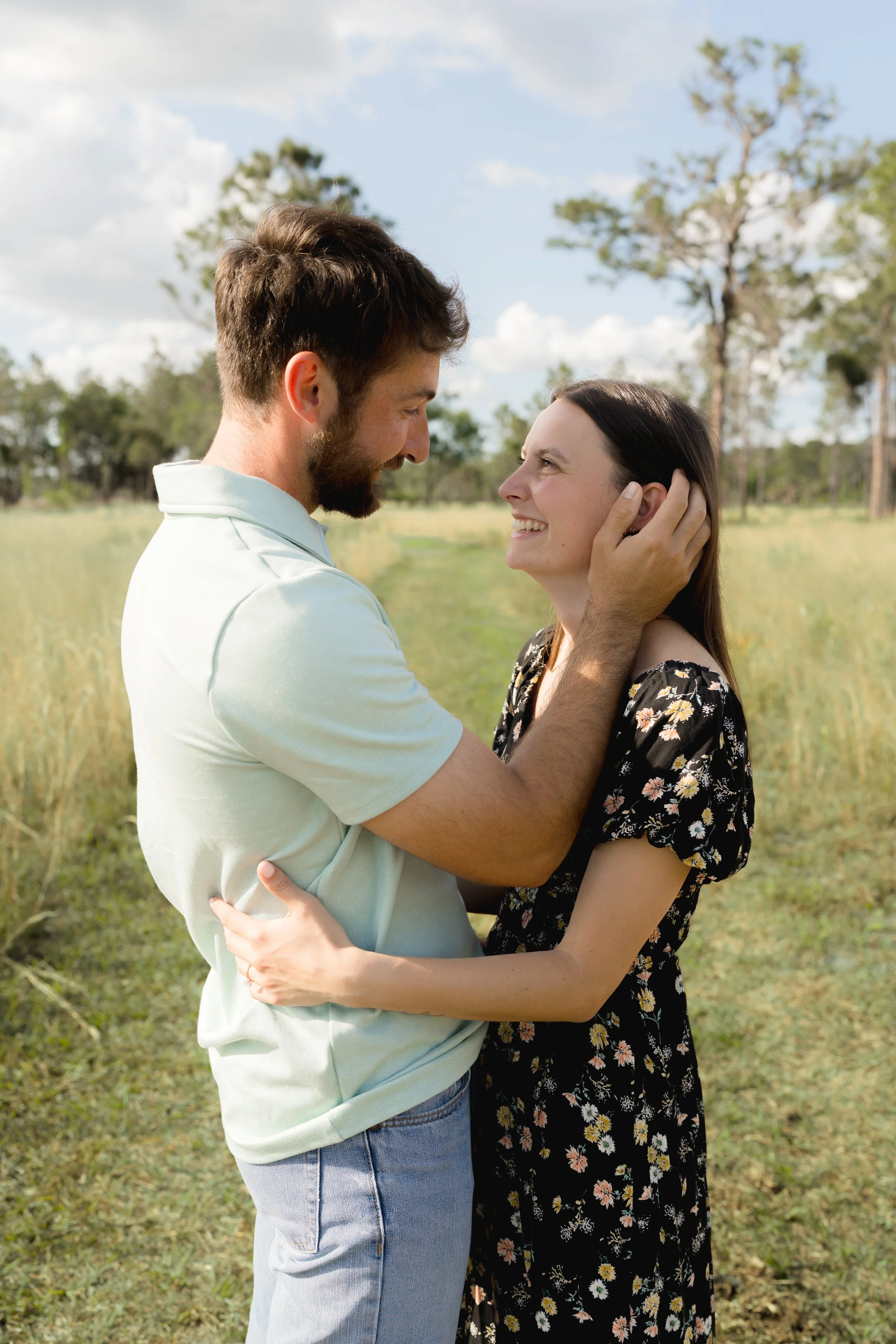 Engagement photos taken at Blackwater Creek Nature Preserve by Florida Documentary Photographer Catherine Skelly
