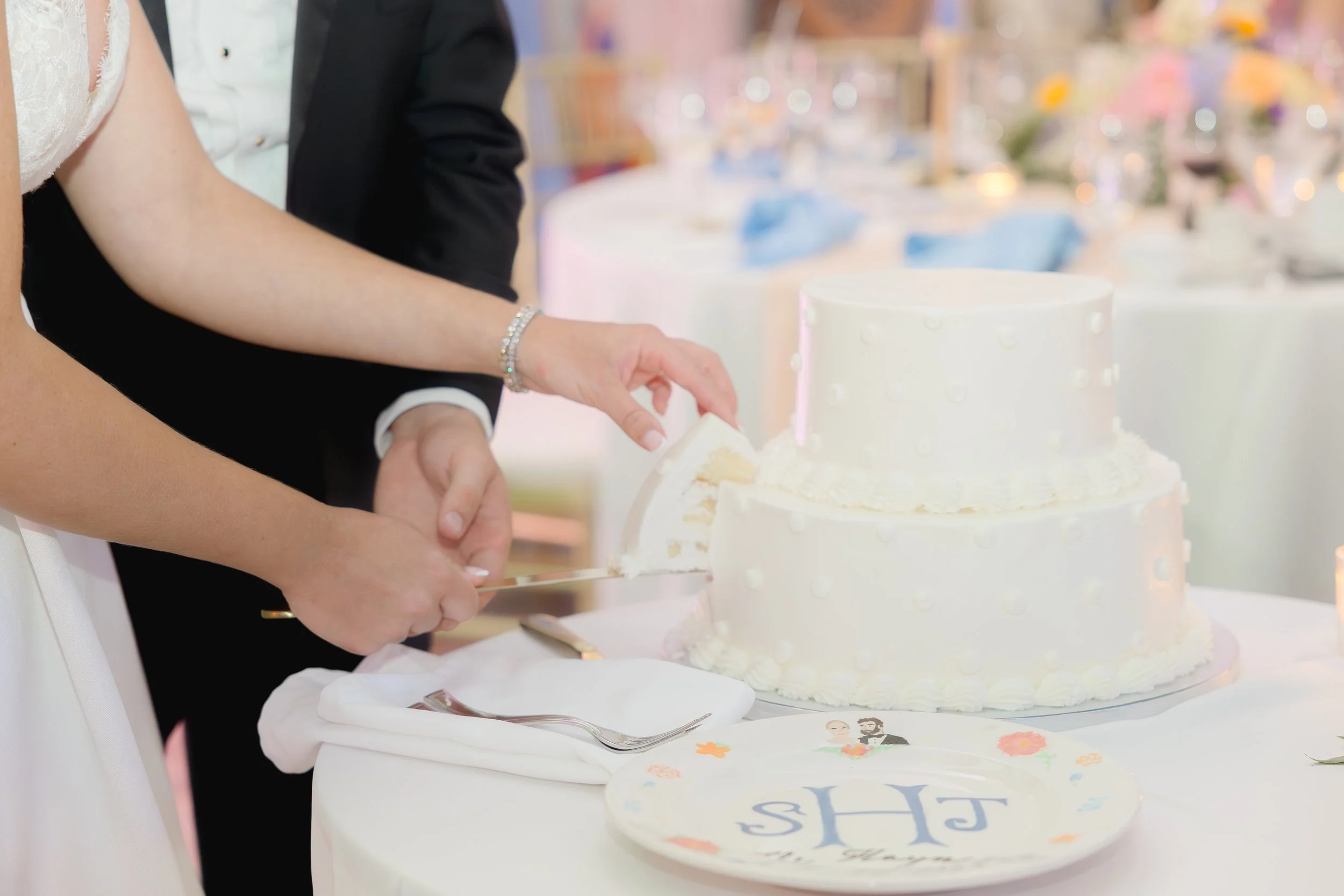 Wedding reception captured at The Club at The Strand in Naples, Florida by Florida Documentary Wedding Photographer Catherine Skelly