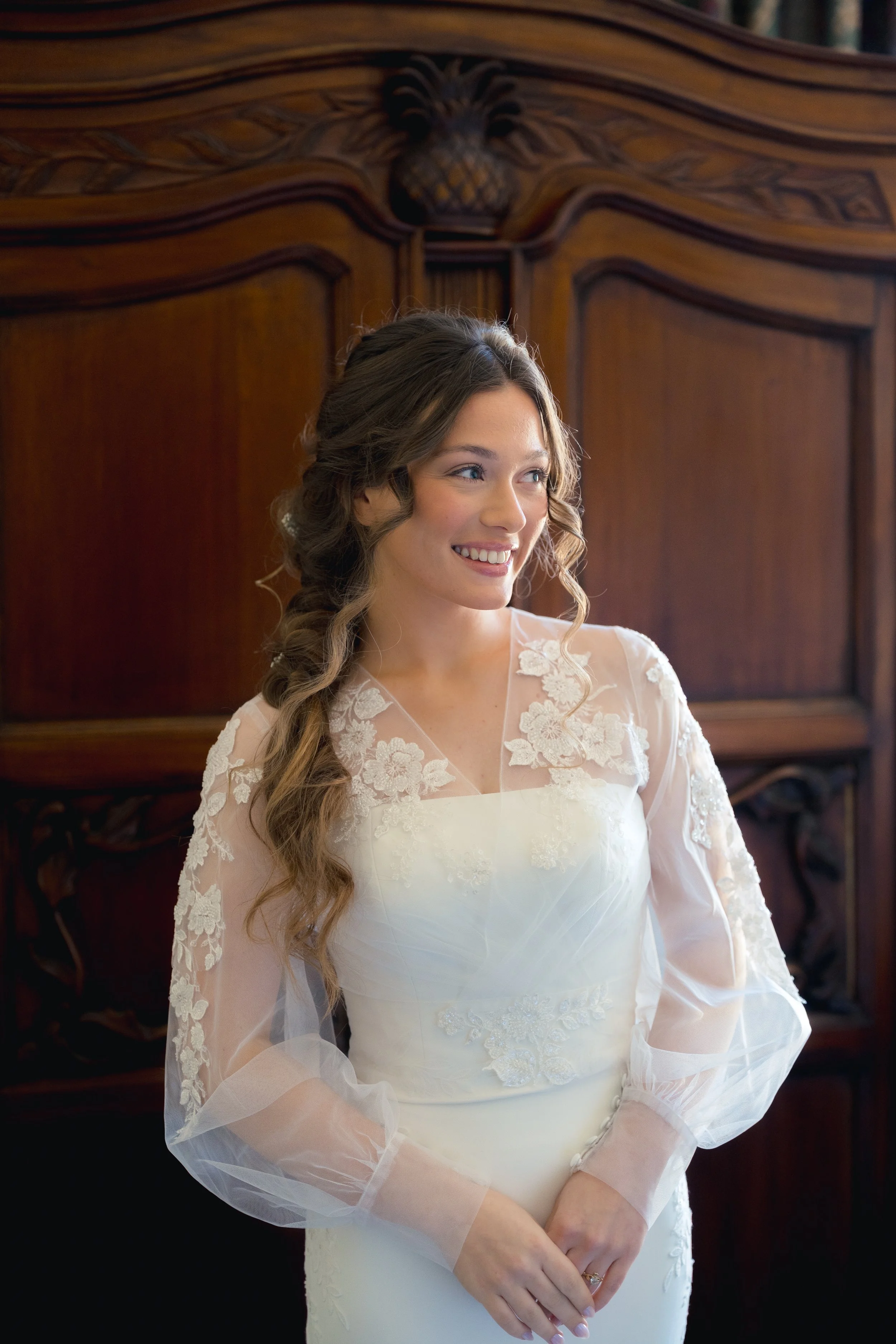 Candid Getting Ready Photos for a Catholic Wedding captured at The Best Western Grand in Gainesville, Florida by Florida Documentary Photographer Catherine Skelly