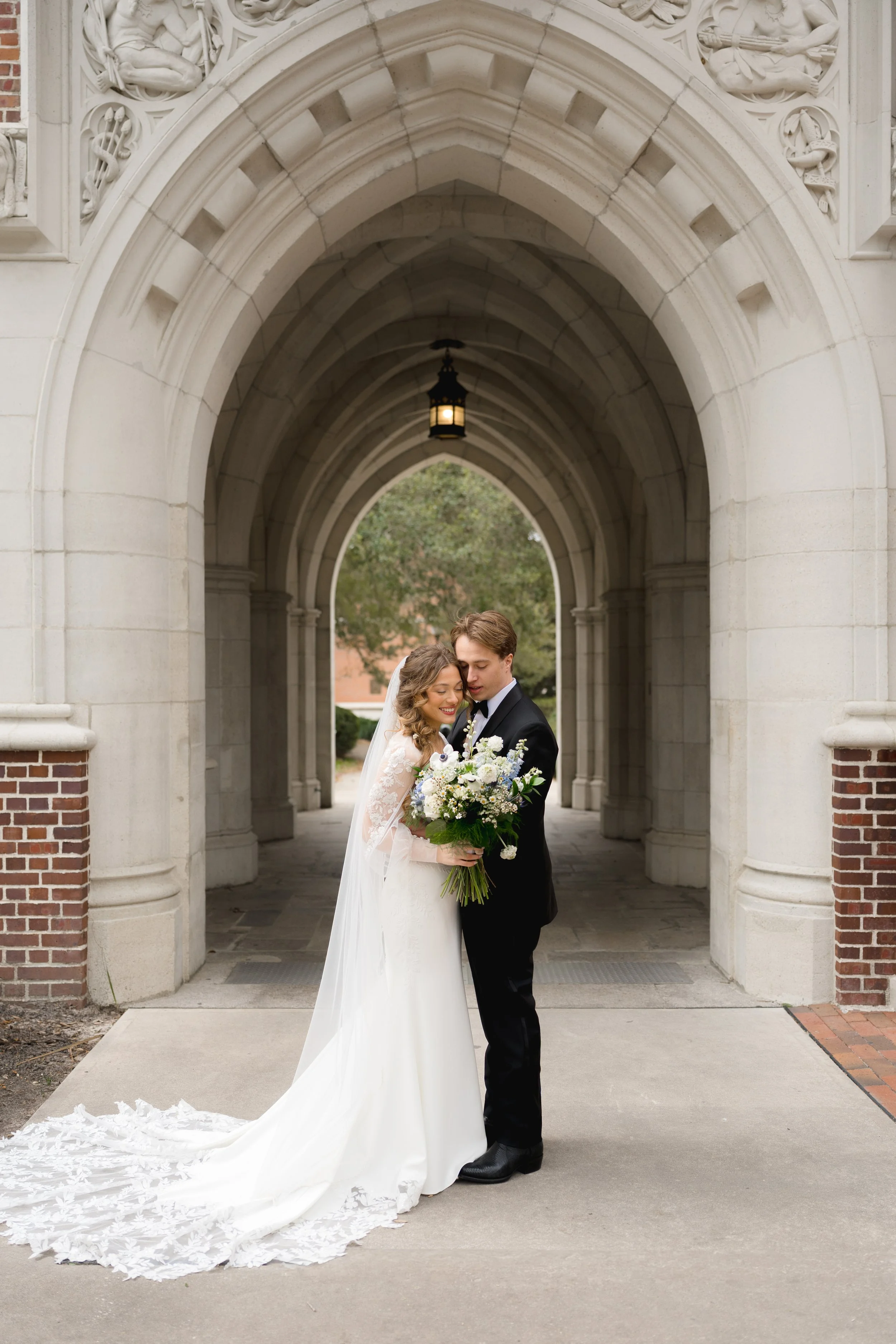 Wedding Portraits at University of Florida in Gainesville, Florida by Florida Documentary Photographer Catherine Skelly