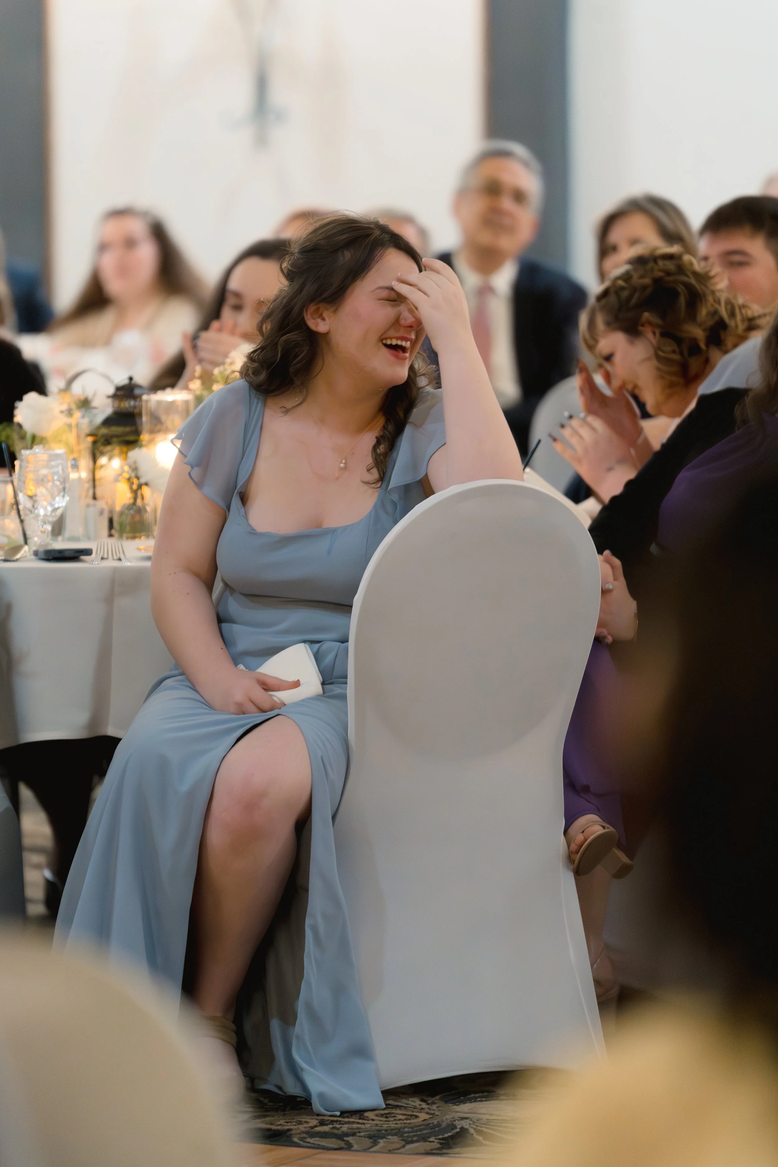 Candid Wedding Reception photos at Best Western Gateway Grand captured by Florida Documentary Photographer Catherine Skelly