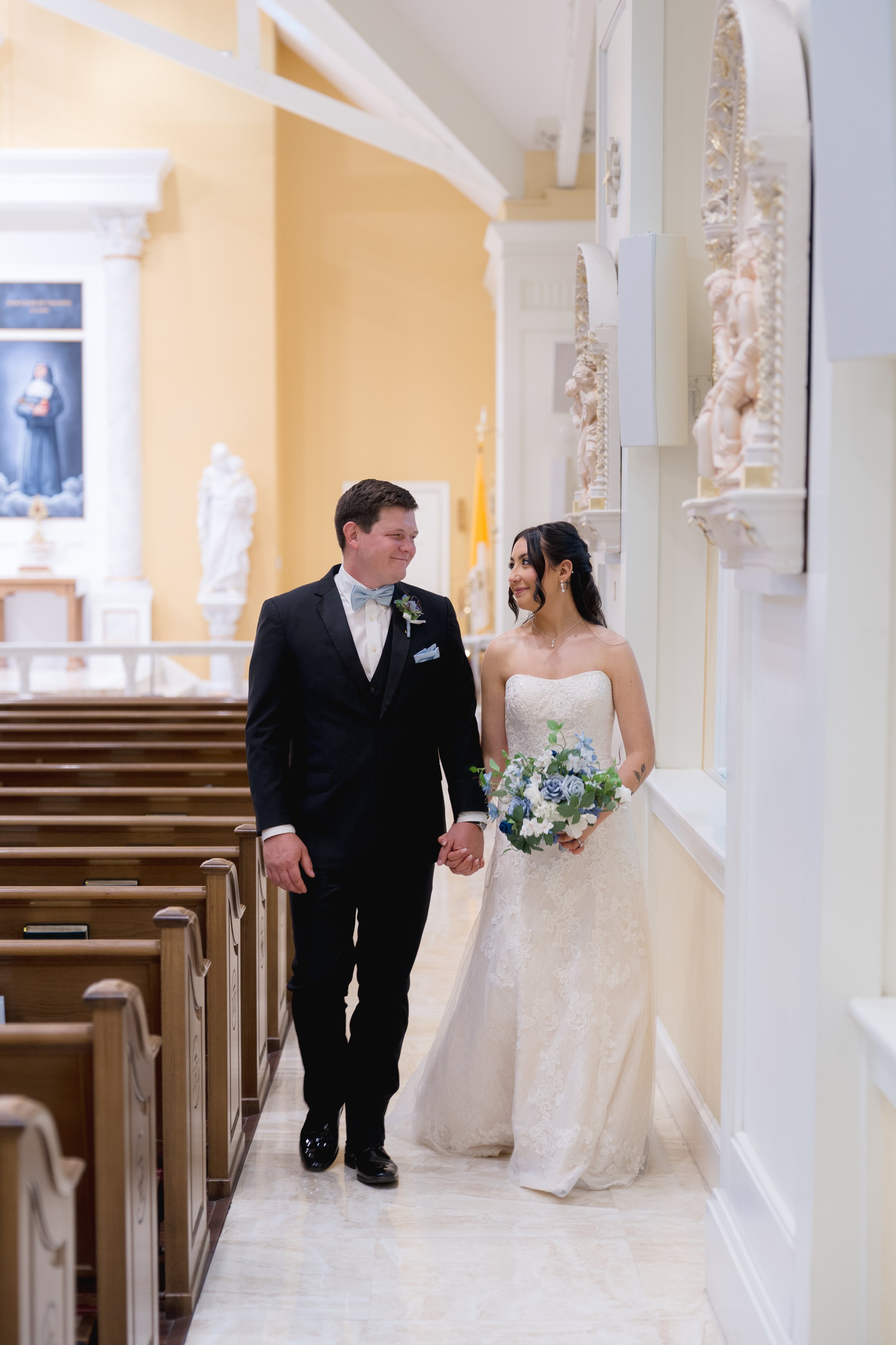 St. Francis De Sales Catholic Church Wedding in Purcellville, Virginia captured by Florida Documentary Wedding Photographer Catherine Skelly