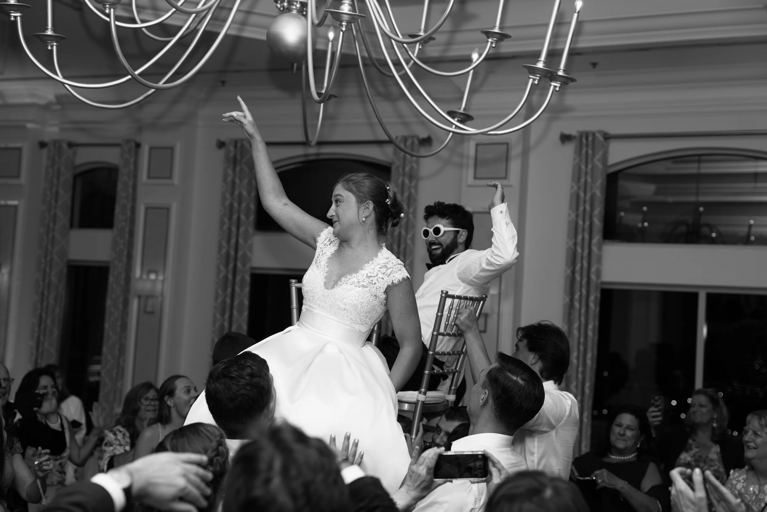 Wedding reception captured at The Club at The Strand in Naples, Florida by Florida Documentary Wedding Photographer Catherine Skelly