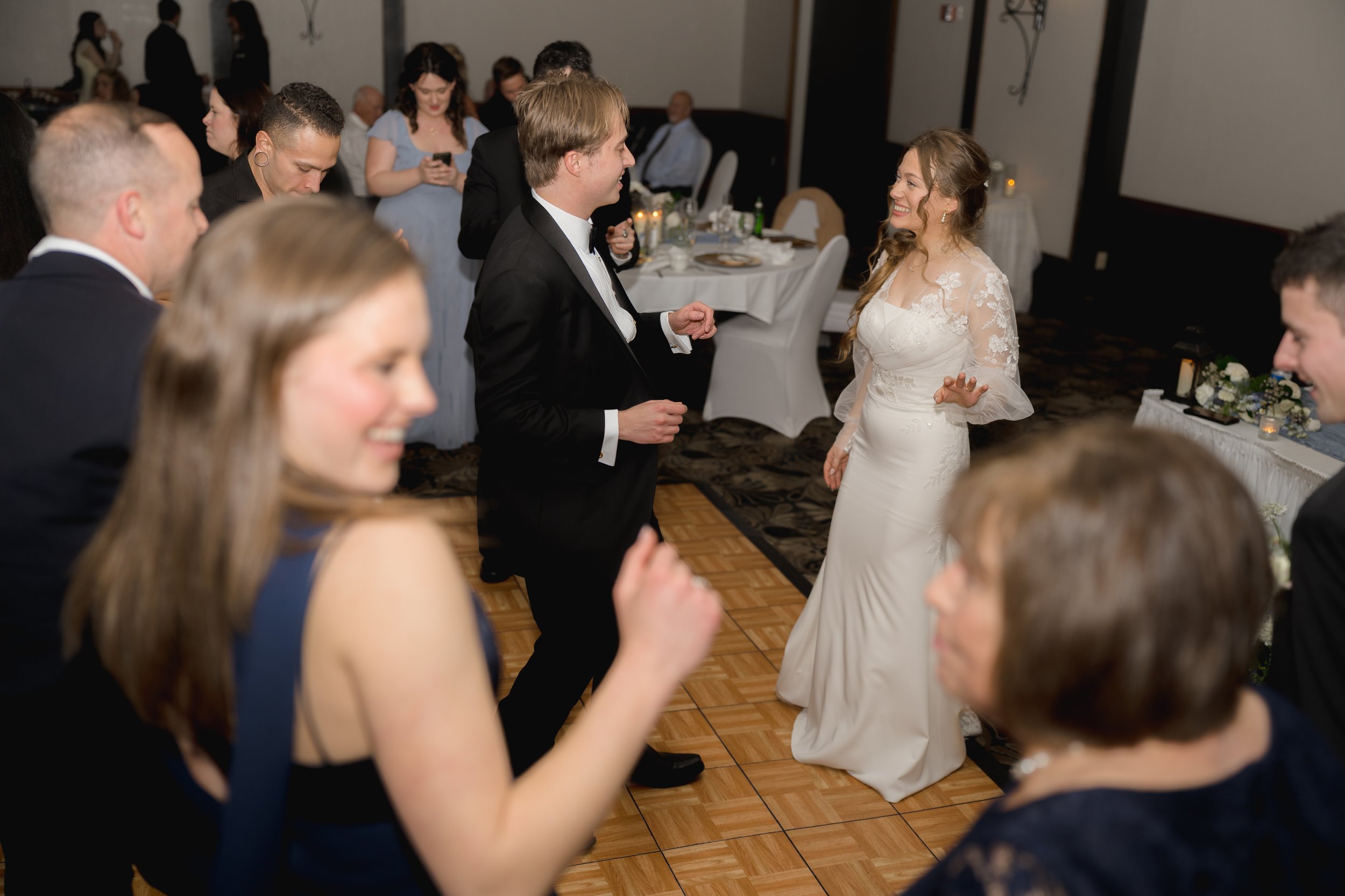 Candid Wedding Reception photos at Best Western Gateway Grand captured by Florida Documentary Photographer Catherine Skelly