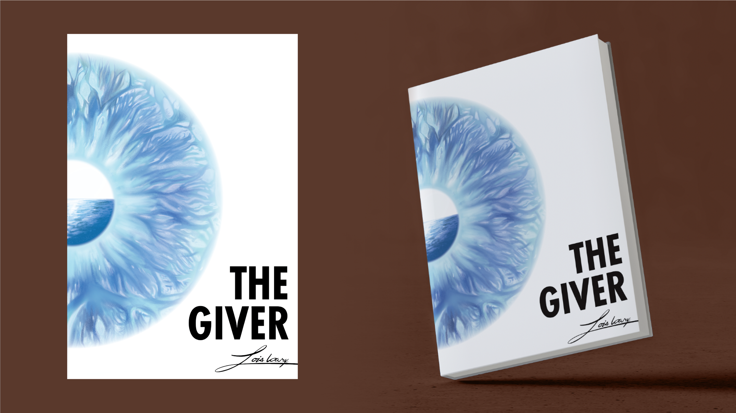 The Giver Cover Art - Click to see about my process!