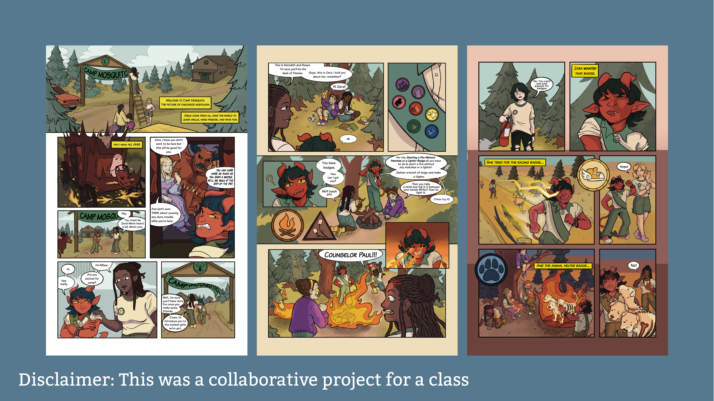 Camp Mosquito Comic - Click to see about my process!