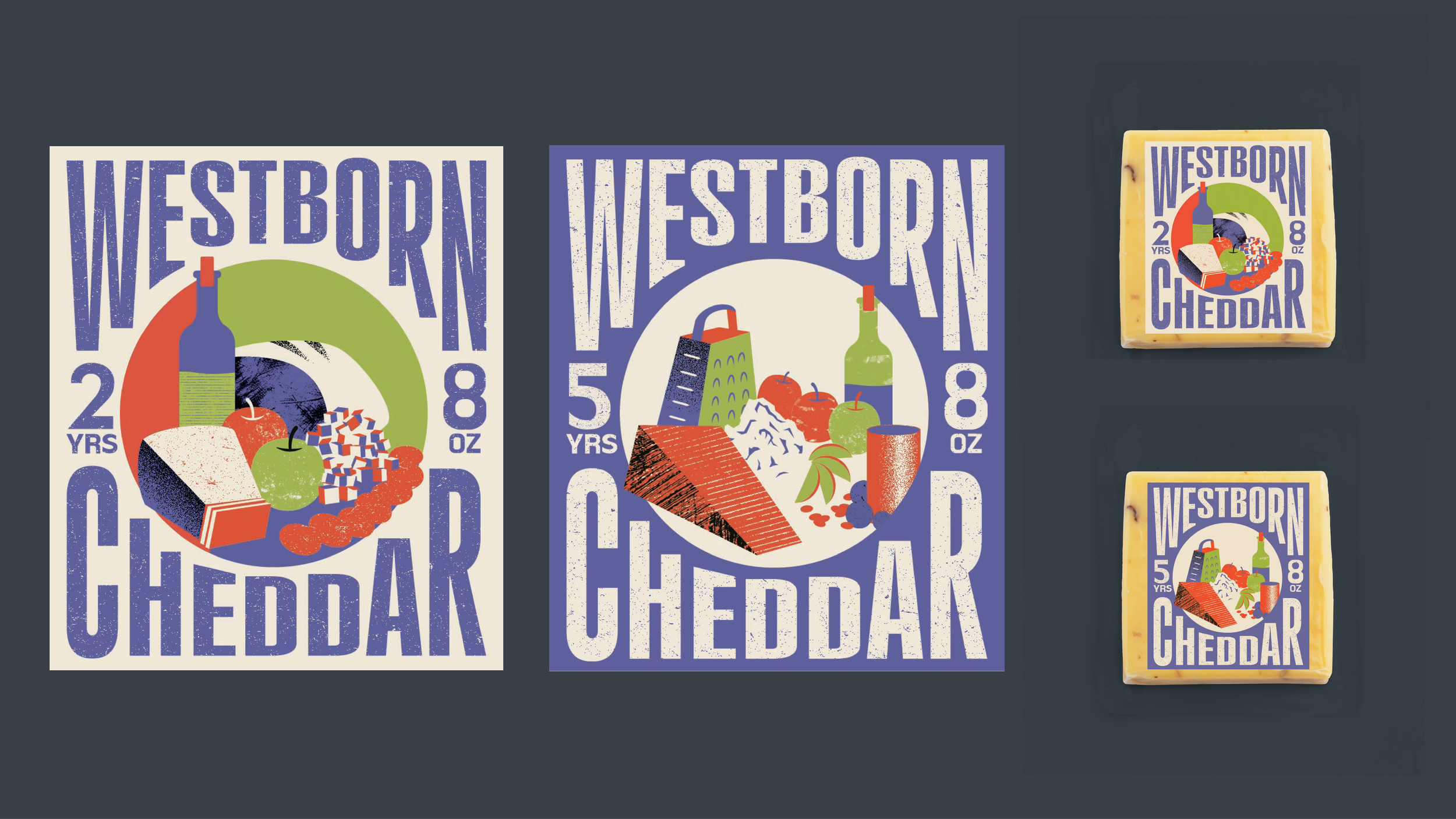 Westborn Market Cheese Label Design