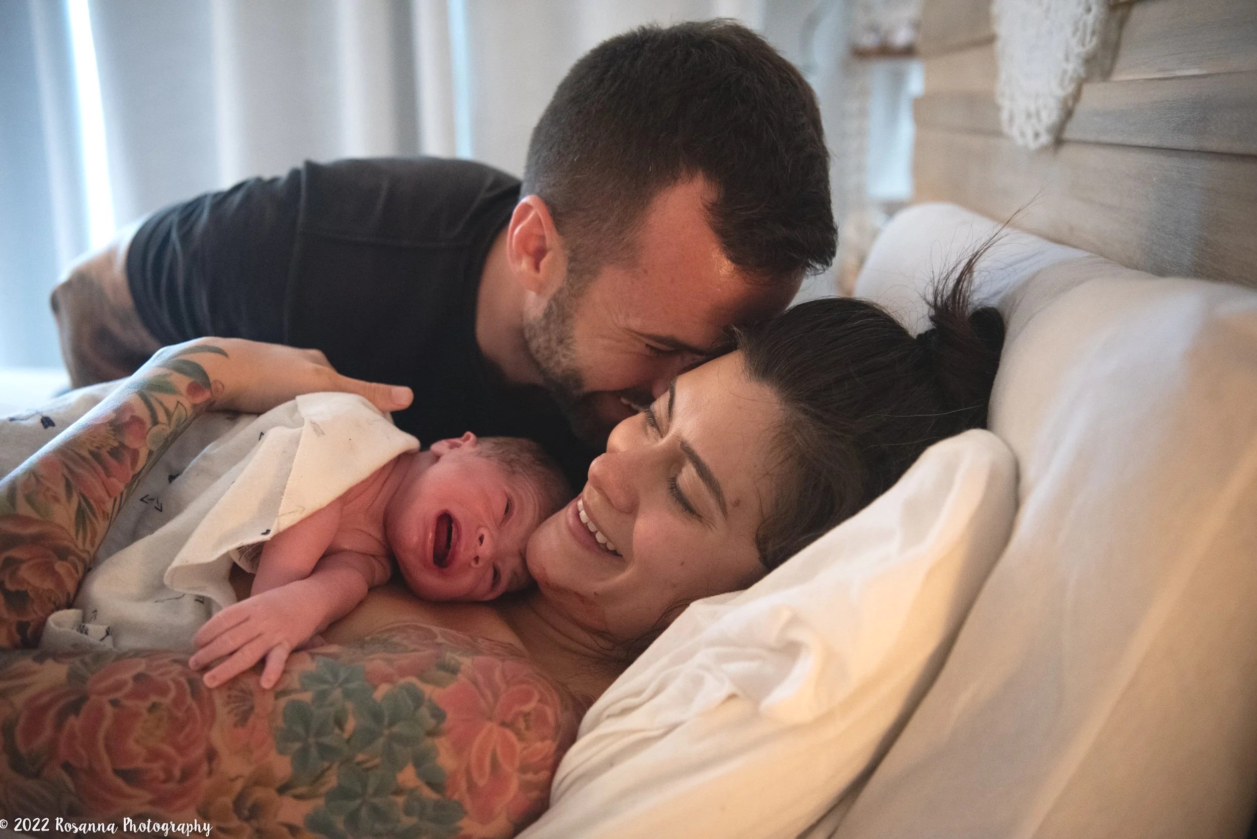 Chrisi Kelly's first son being born at home