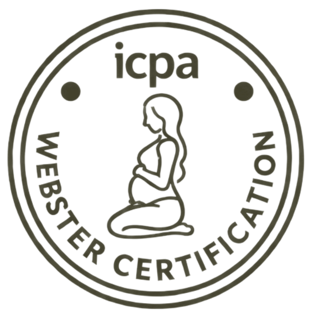ICPA Welter Certification logo featuring a kneeling woman in a prayer position.