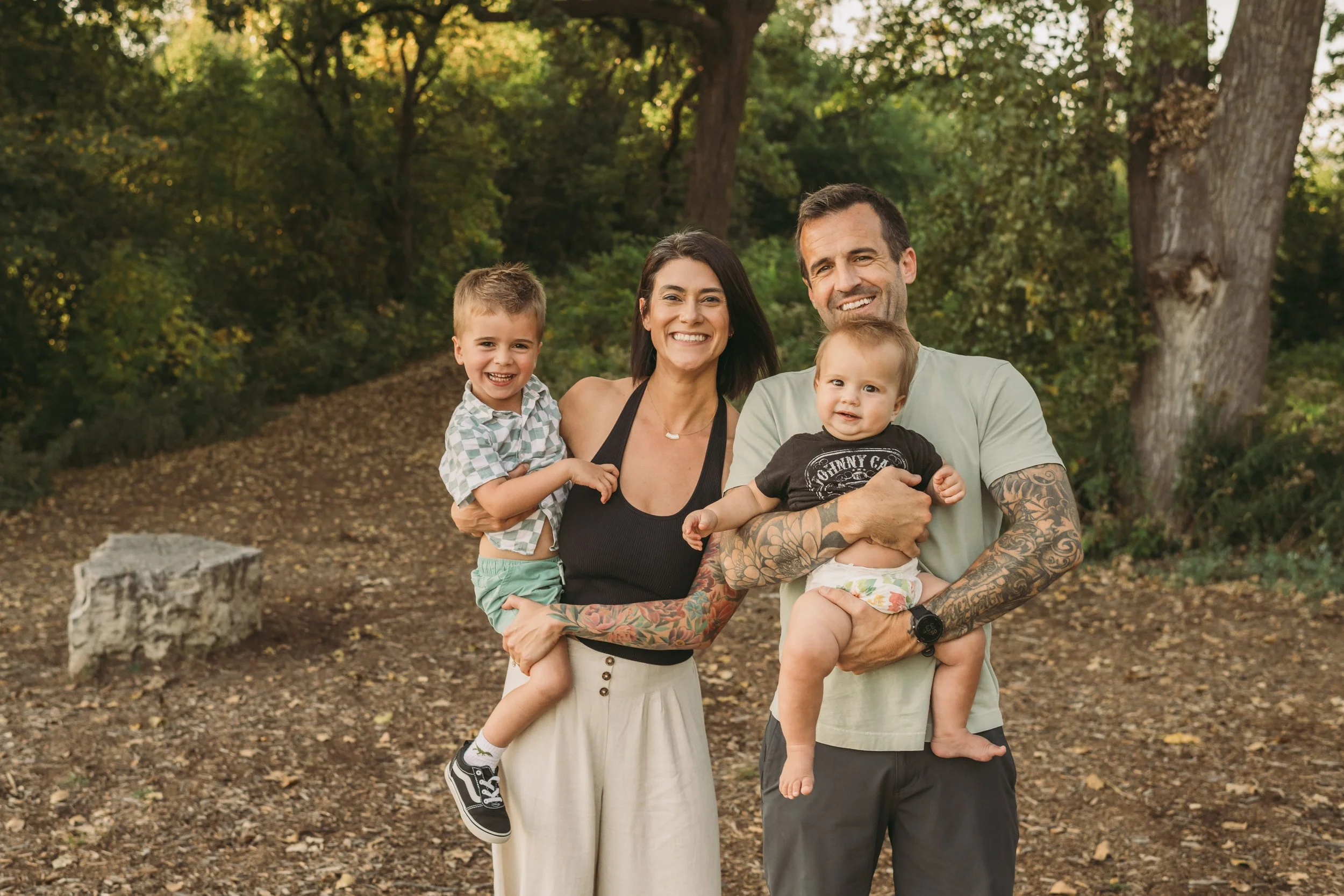 Prenatal chiropractor, midwife and mom and two with her family in Minneapolis, MN.