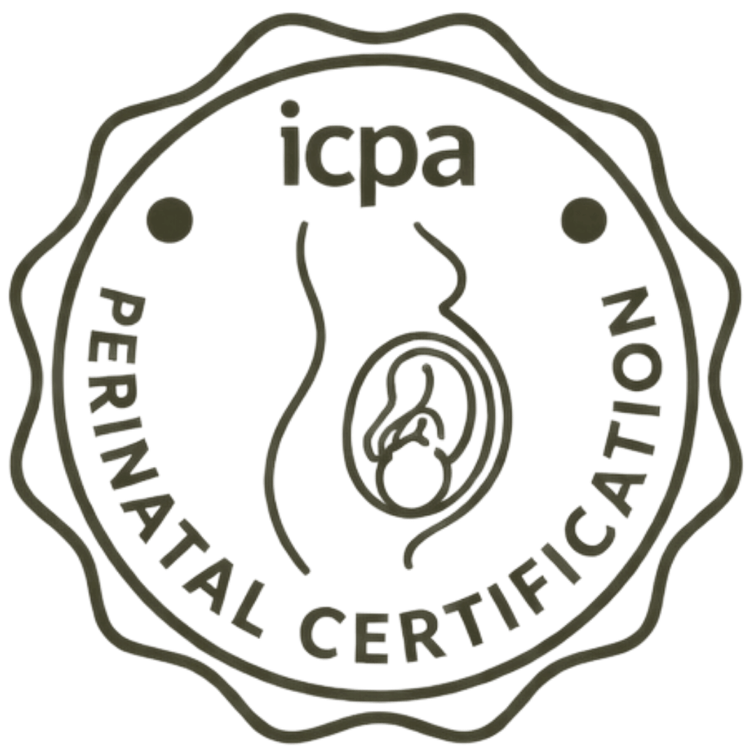 ICPA Pet Ritual Certified logo with outline of a pregnant animal in the center.