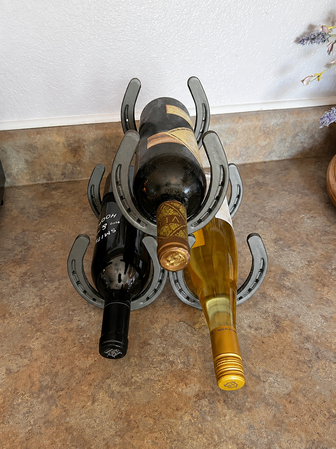 Three Bottle Wine Rack