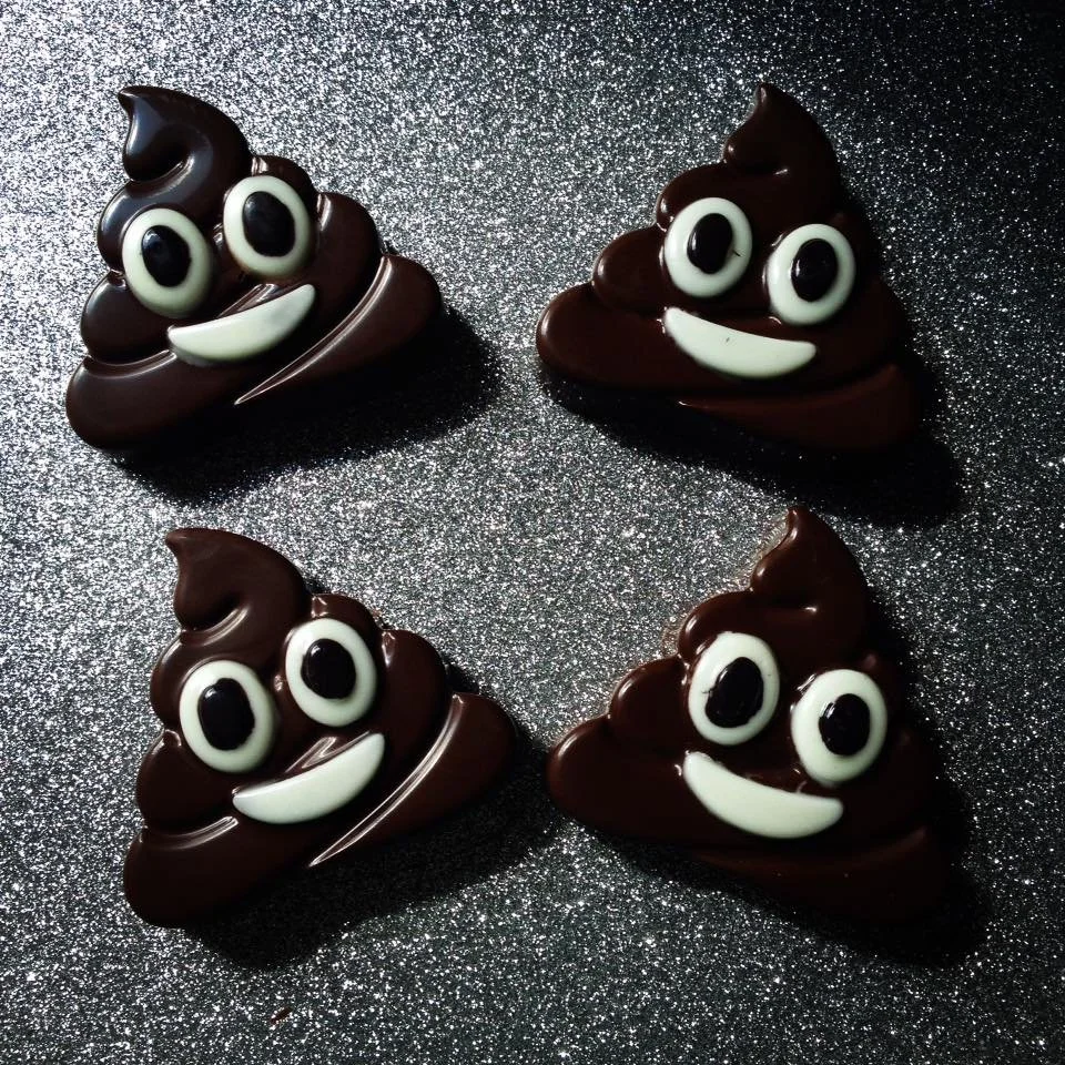 Chocolate covered Poop Emojis