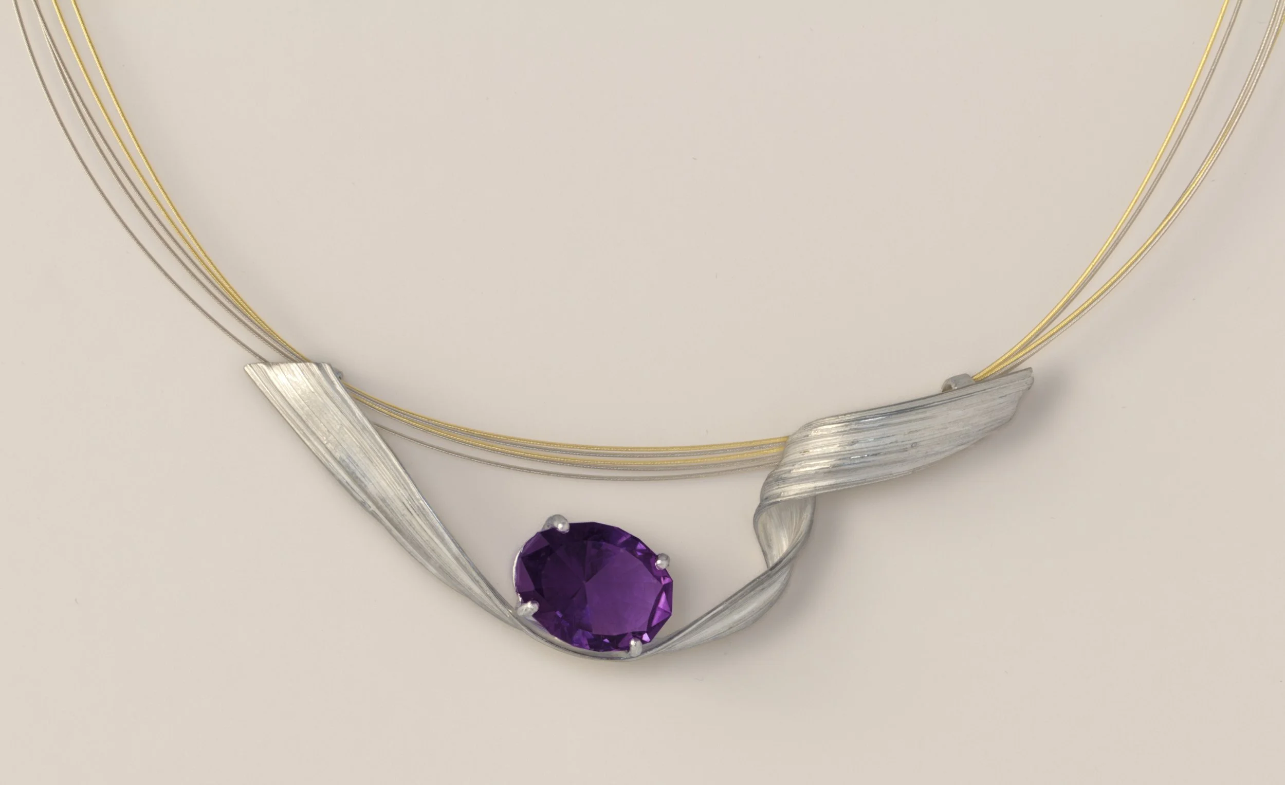 Cascade - Mitsuro amethyst twirl pendant