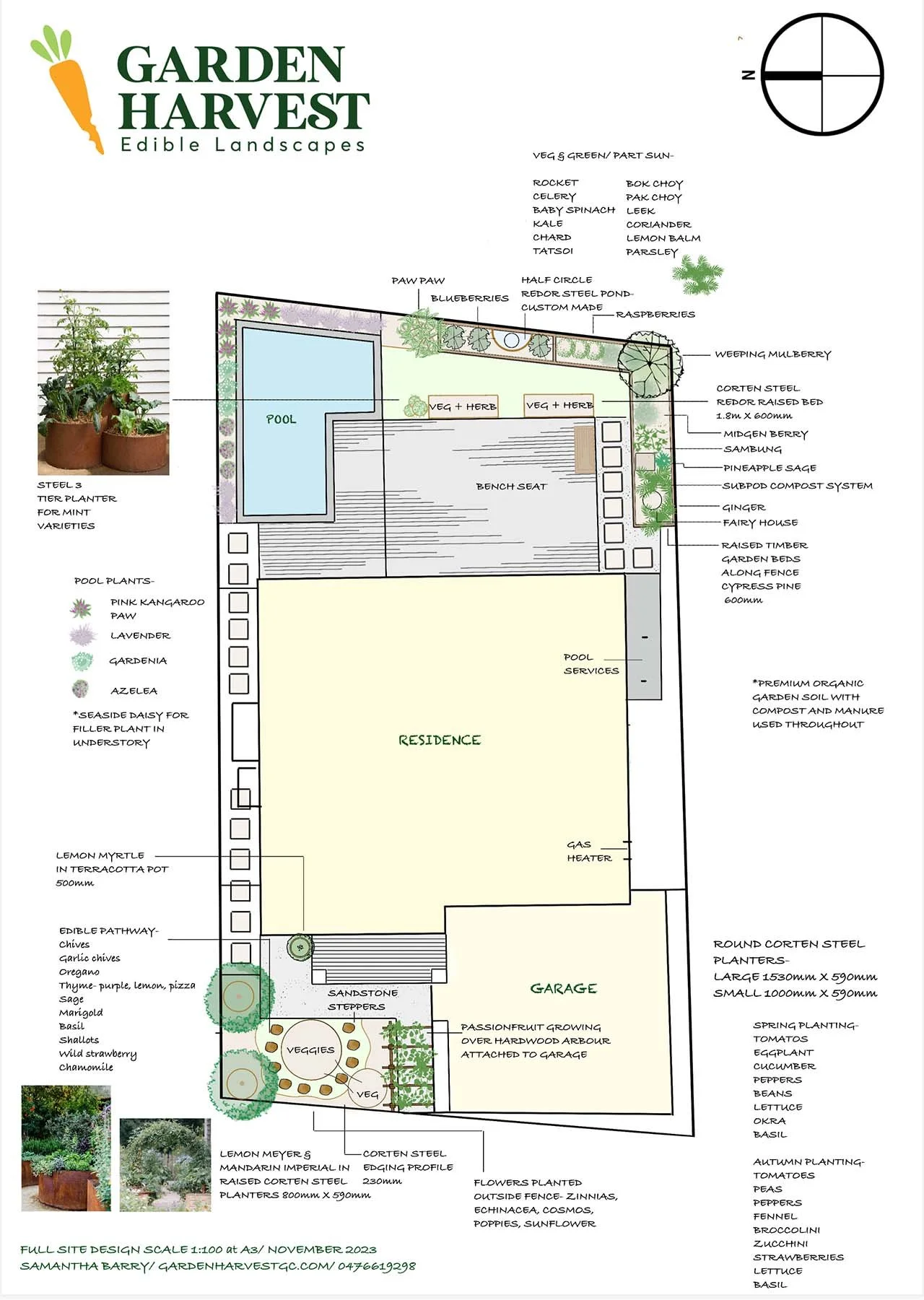 Design Plans for garden