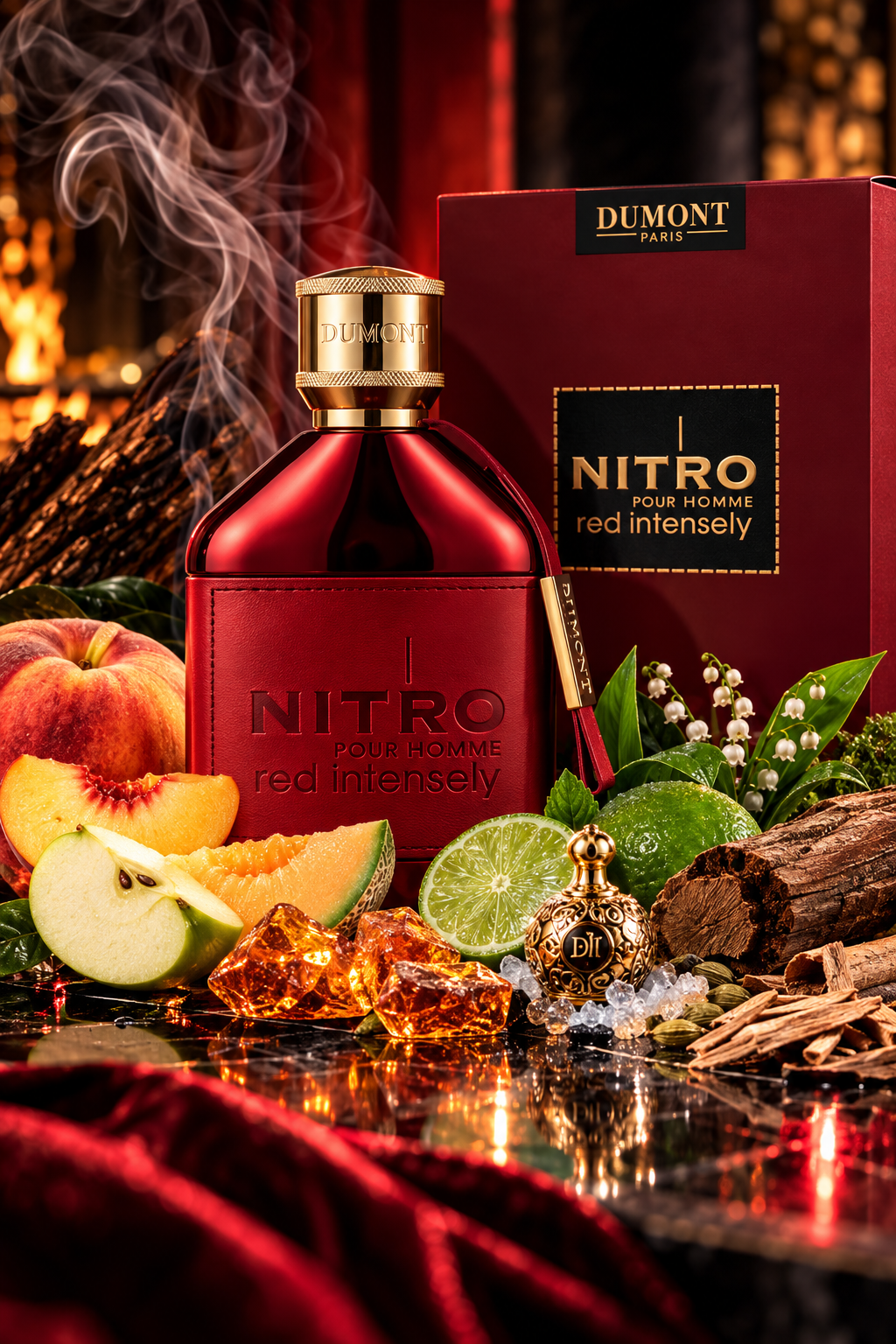 Dumont Nitro Red Intensely Extrait de Parfum Decant